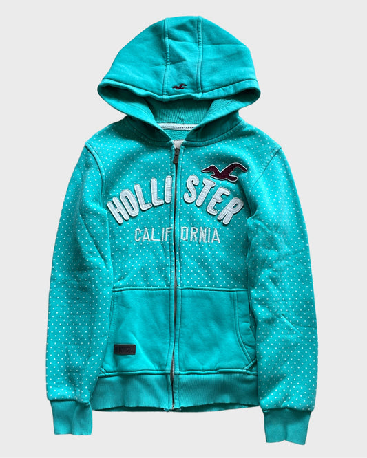 Vintage Hollister Polka Dot Zip Hoodie