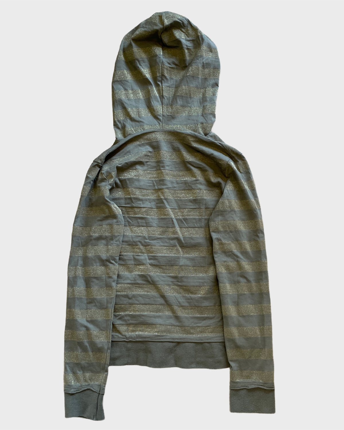 Striped V-Neck Hoodie