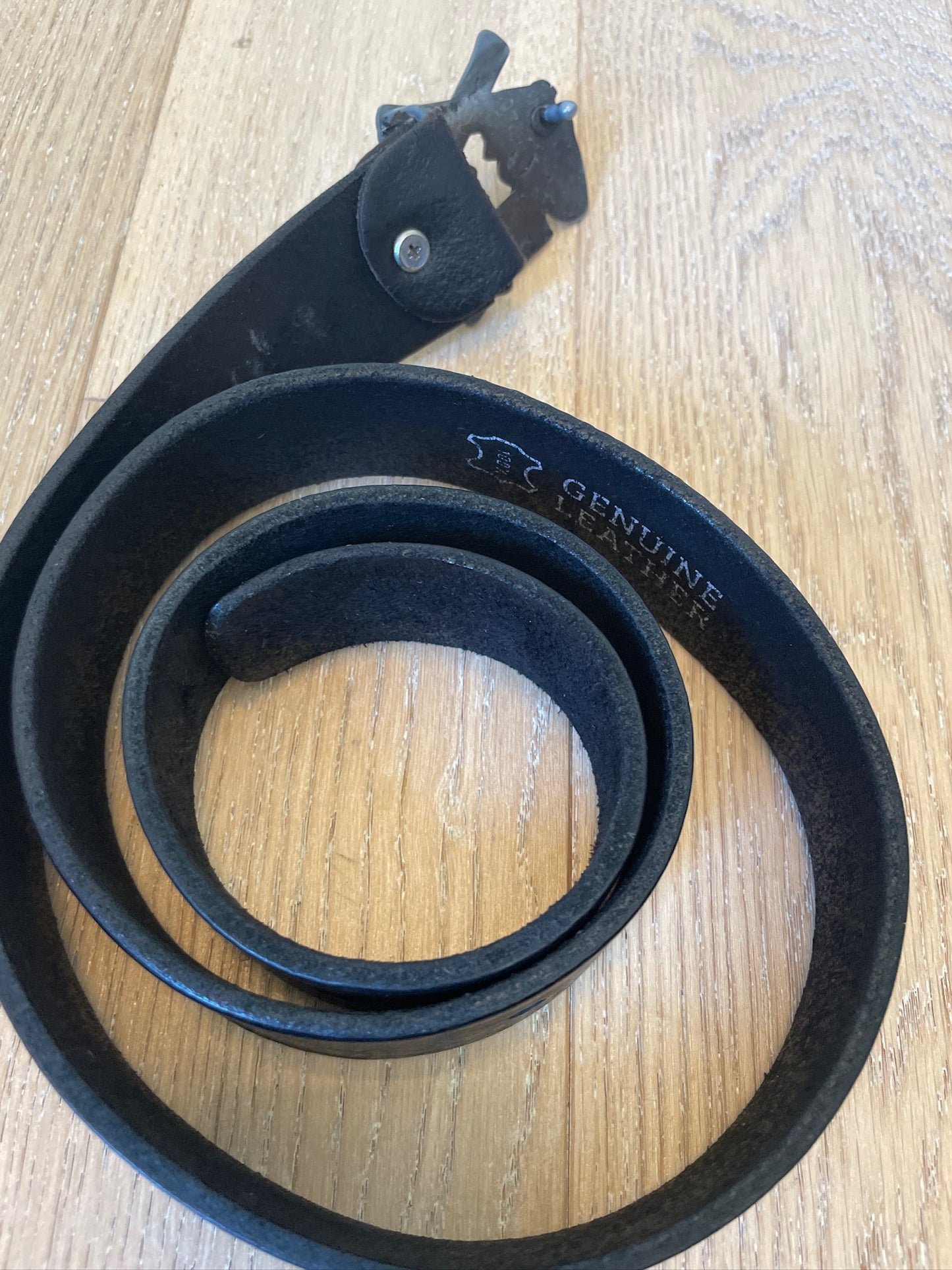 Vintage Philipp Plein Pistol Leather Belt