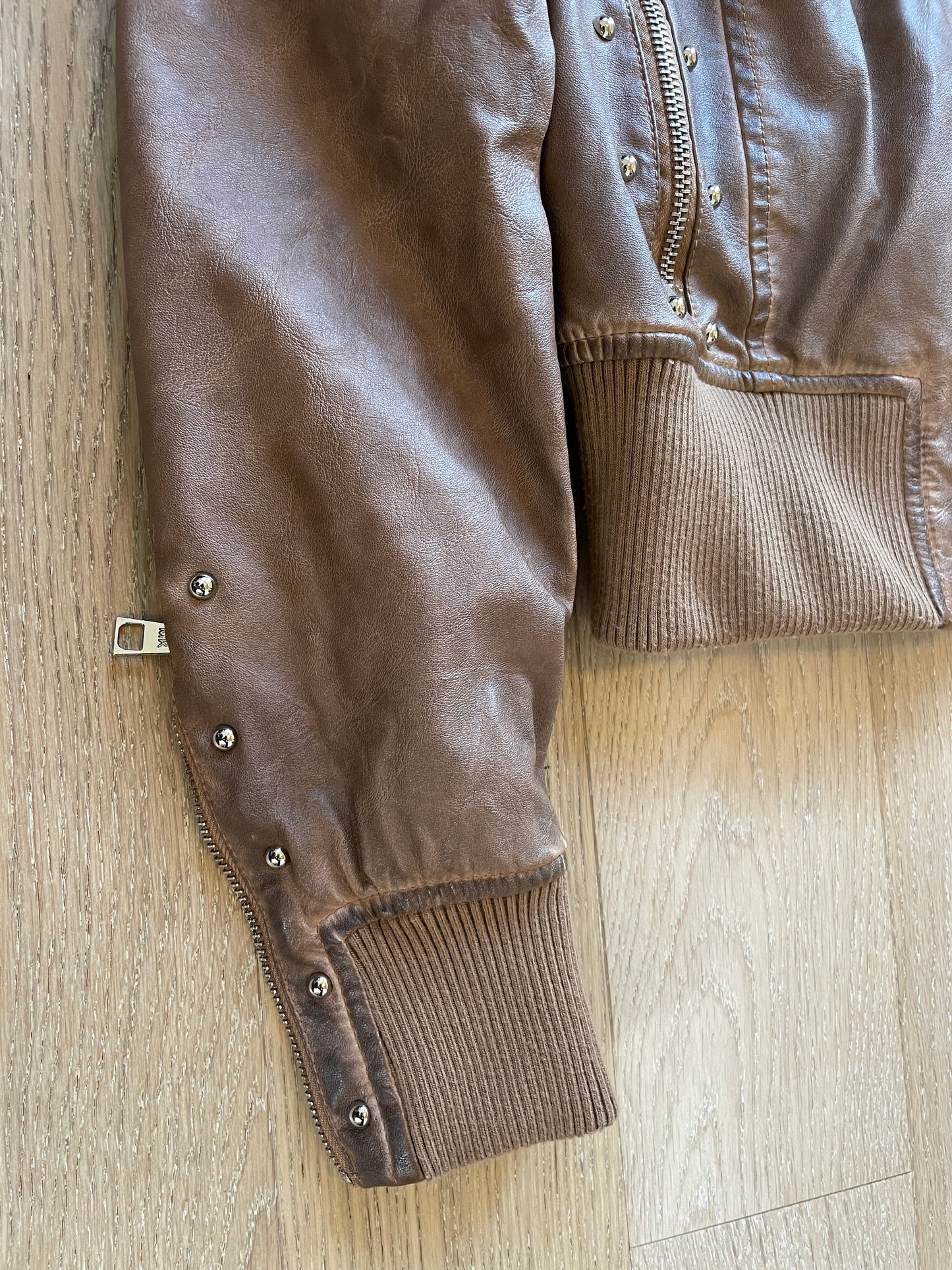 Vintage Fur Faux Leather Jacket