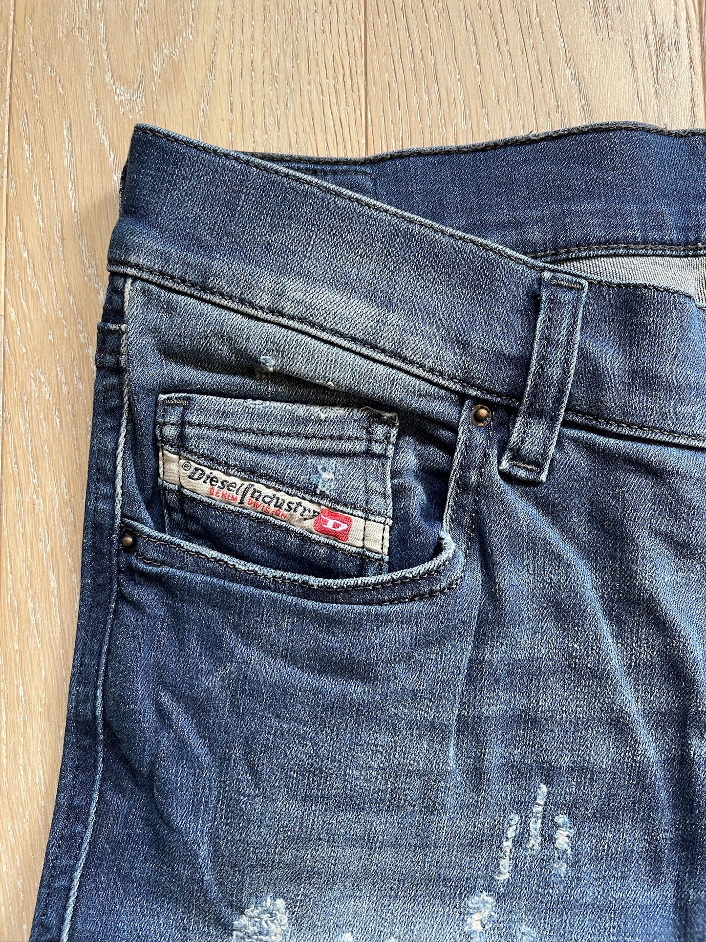 Vintage Diesel Ripped Denim Jeans