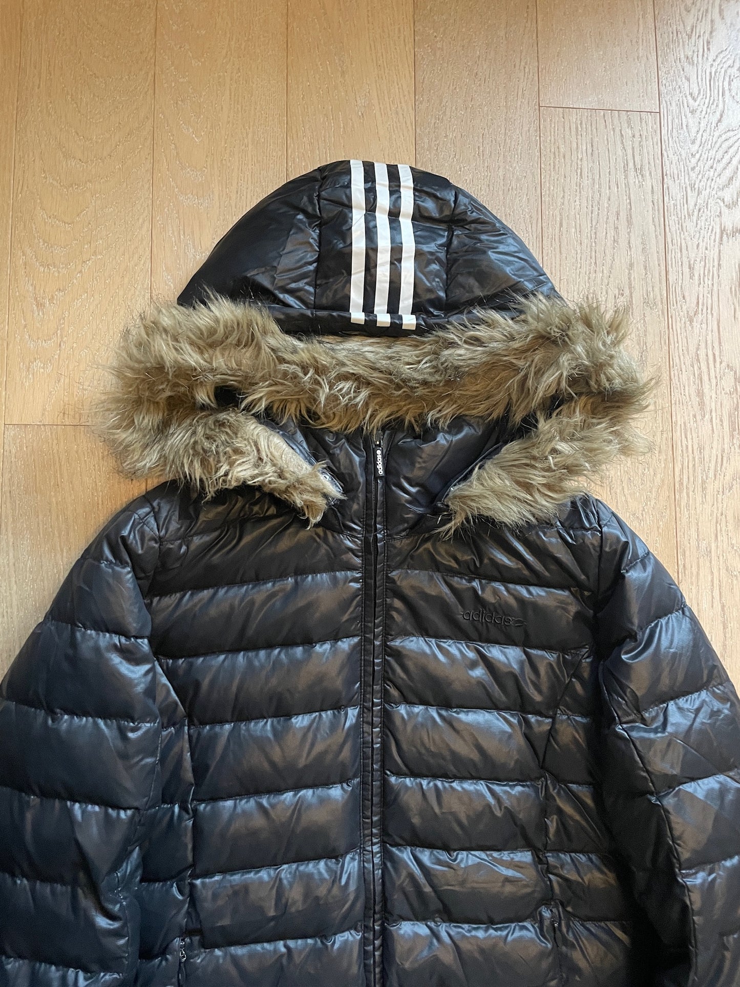Vintage Adidas Fur Puffer Jacket