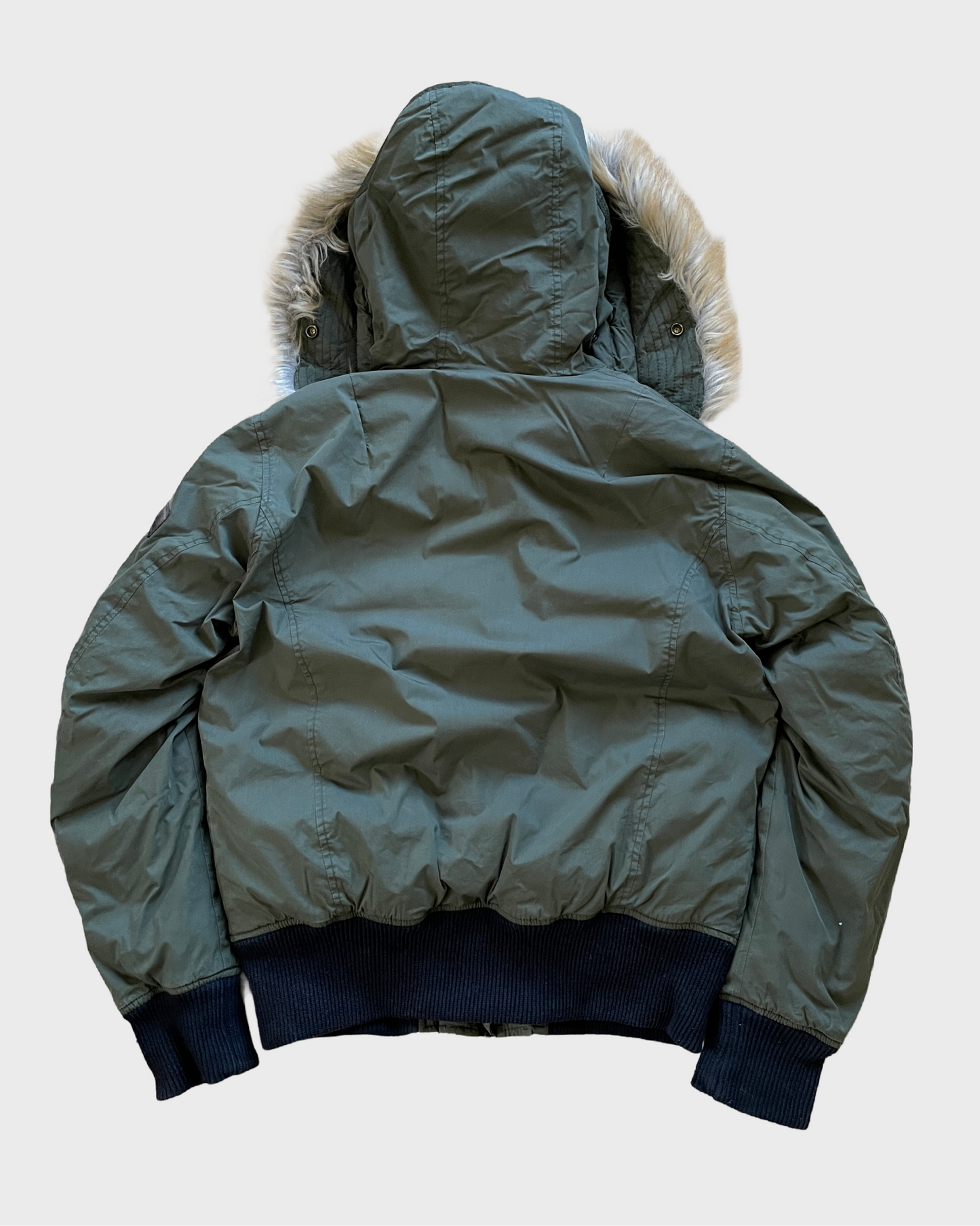 Vintage Diesel Military Fur Jacket