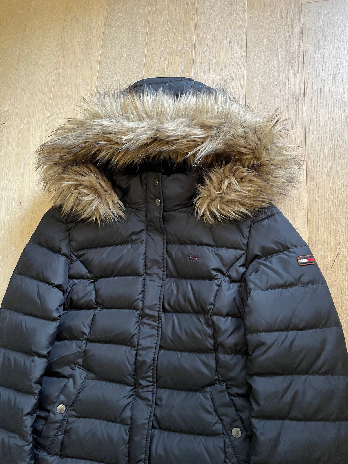 Vintage Tommy Hilfiger Fur Puffer Jacket