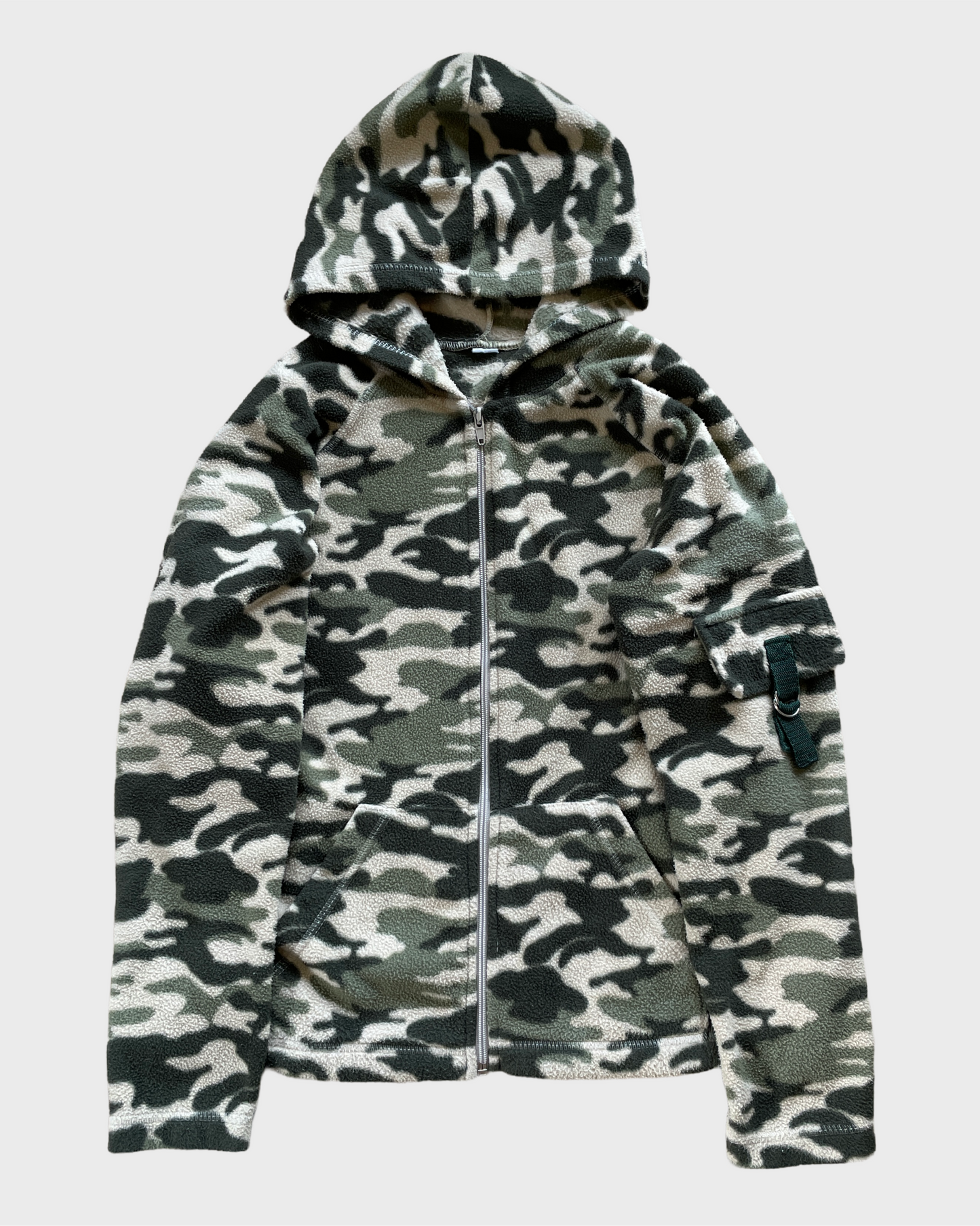 Vintage Camouflage Zip Hoodie