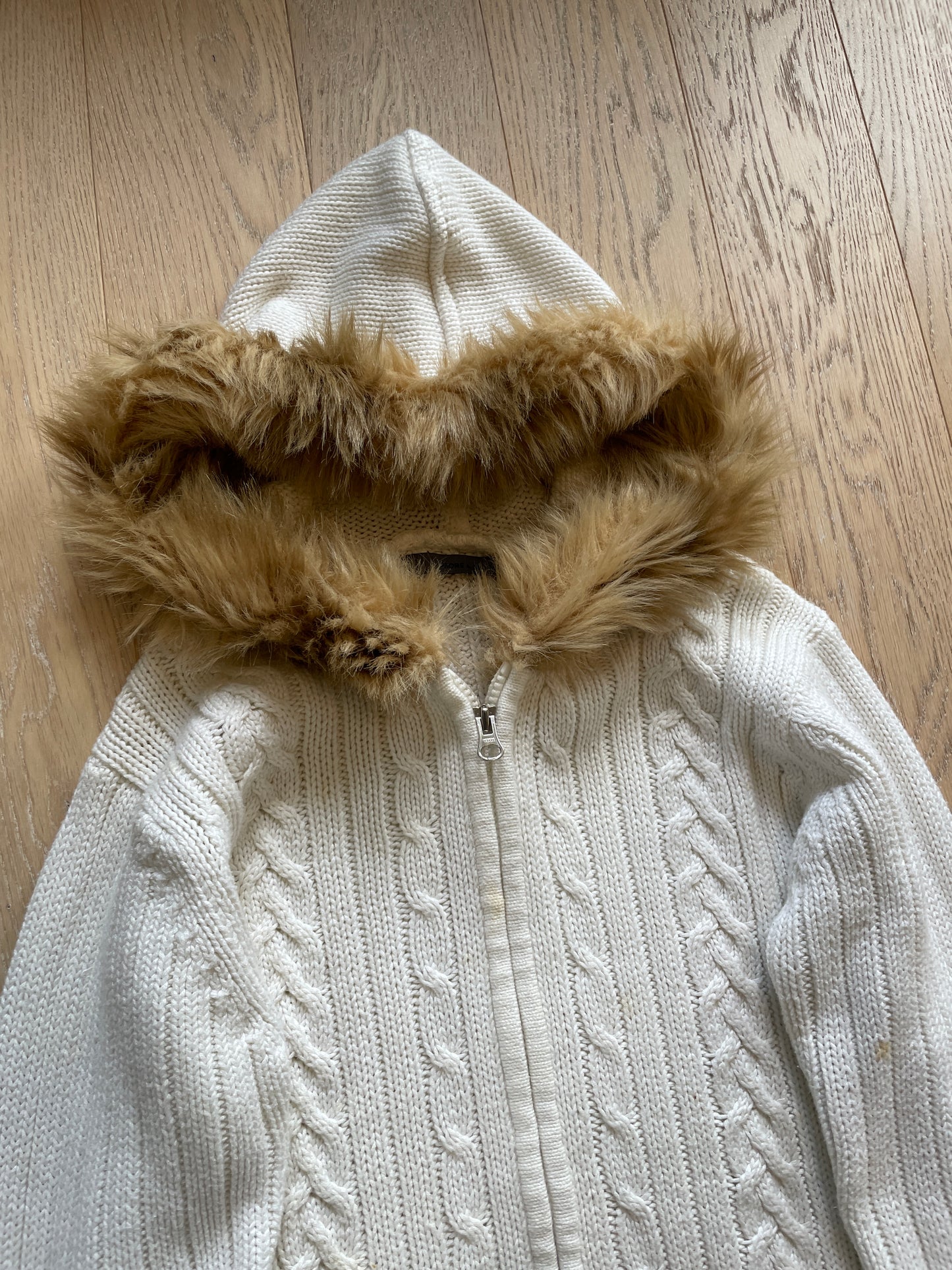 Vintage Fur Knit Hoodie