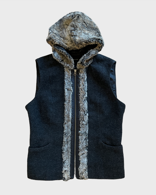 Vintage Fur Vest y2k