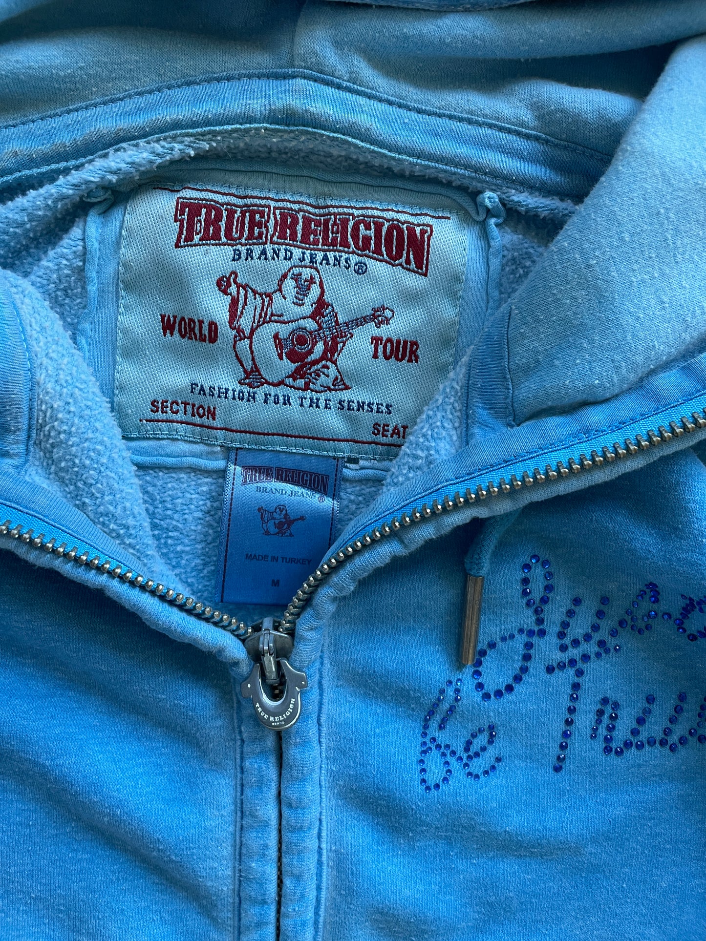 Vintage True Religion Zip Hoodie