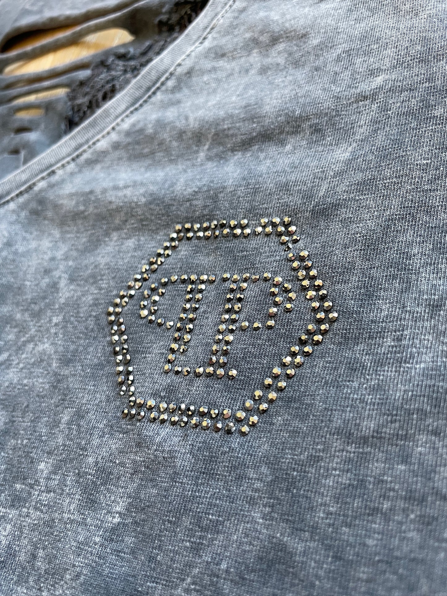 Vintage Studded Wing Top
