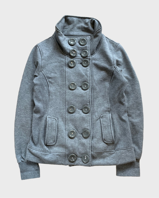 Vintage High-Collar Bottom Up Jacket