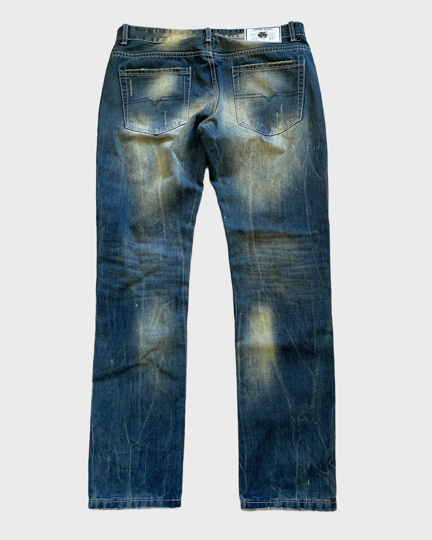 Vintage Ripped Denim Jeans
