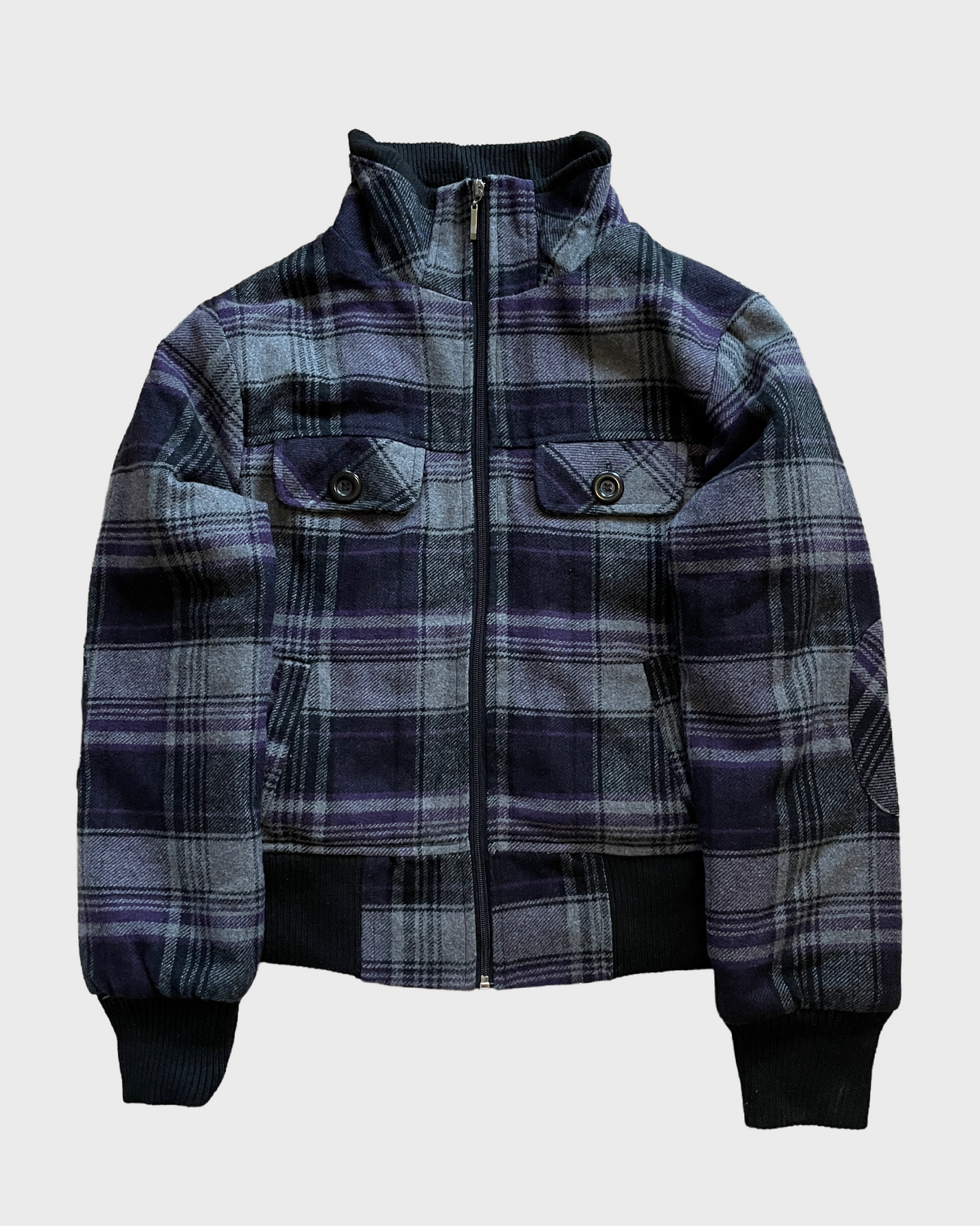 Vintage Plaid Wool Jacket