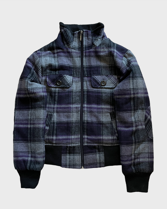 Vintage Plaid Wool Jacket