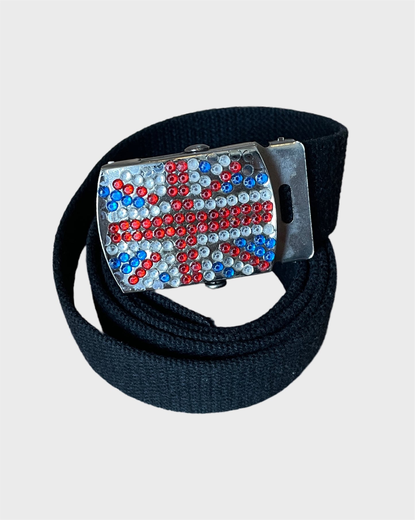 Vintage Studded Union Jack Belt