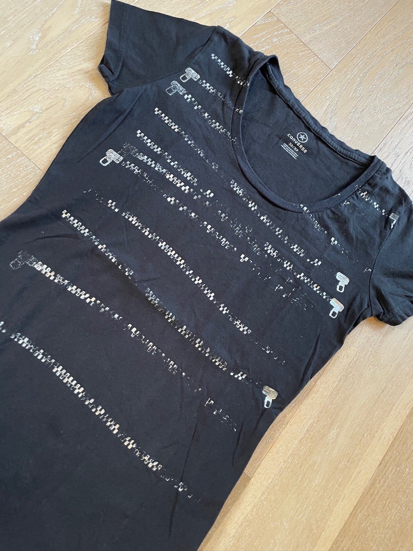 Vintage Converse Zipper Print T-Shirt