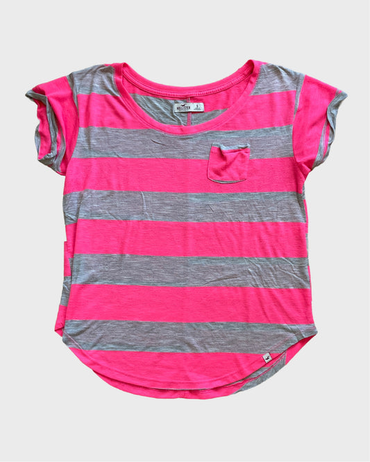 Vintage Hollsiter Neon Striped Top