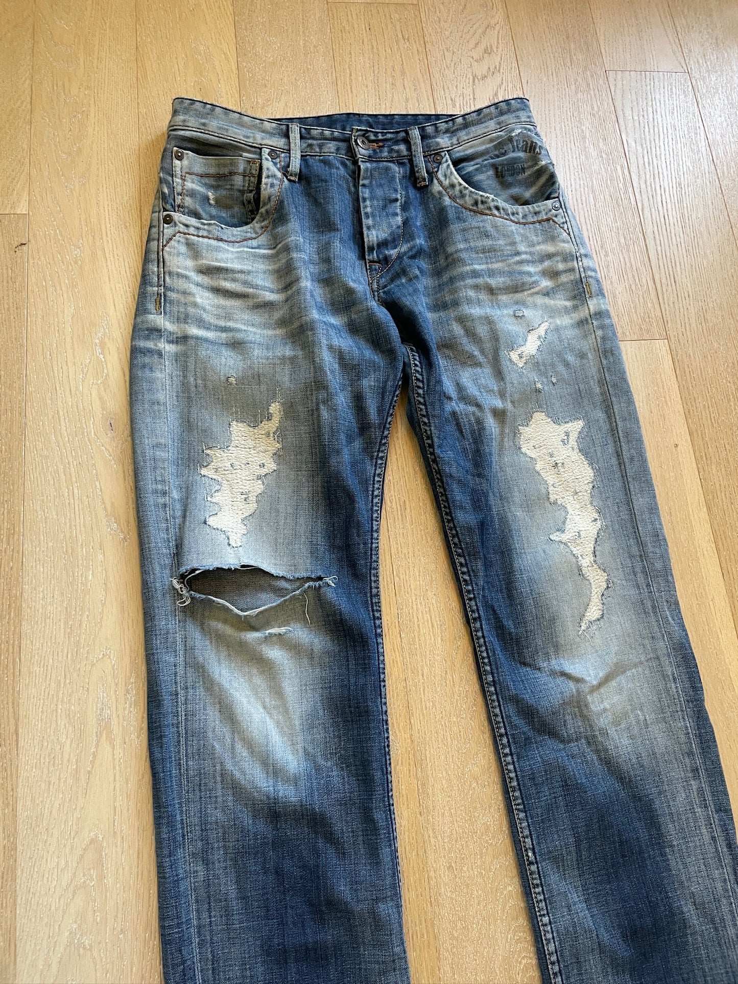 Vintage Pepe Jeans Ripped Denim