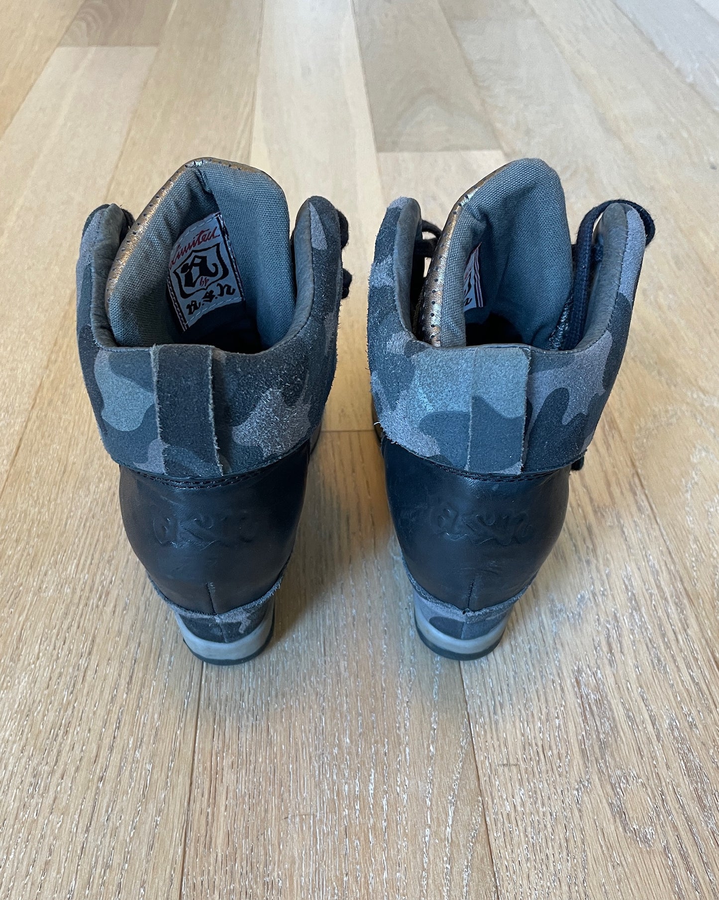 Vintage Camouflage Wedge Sneaker