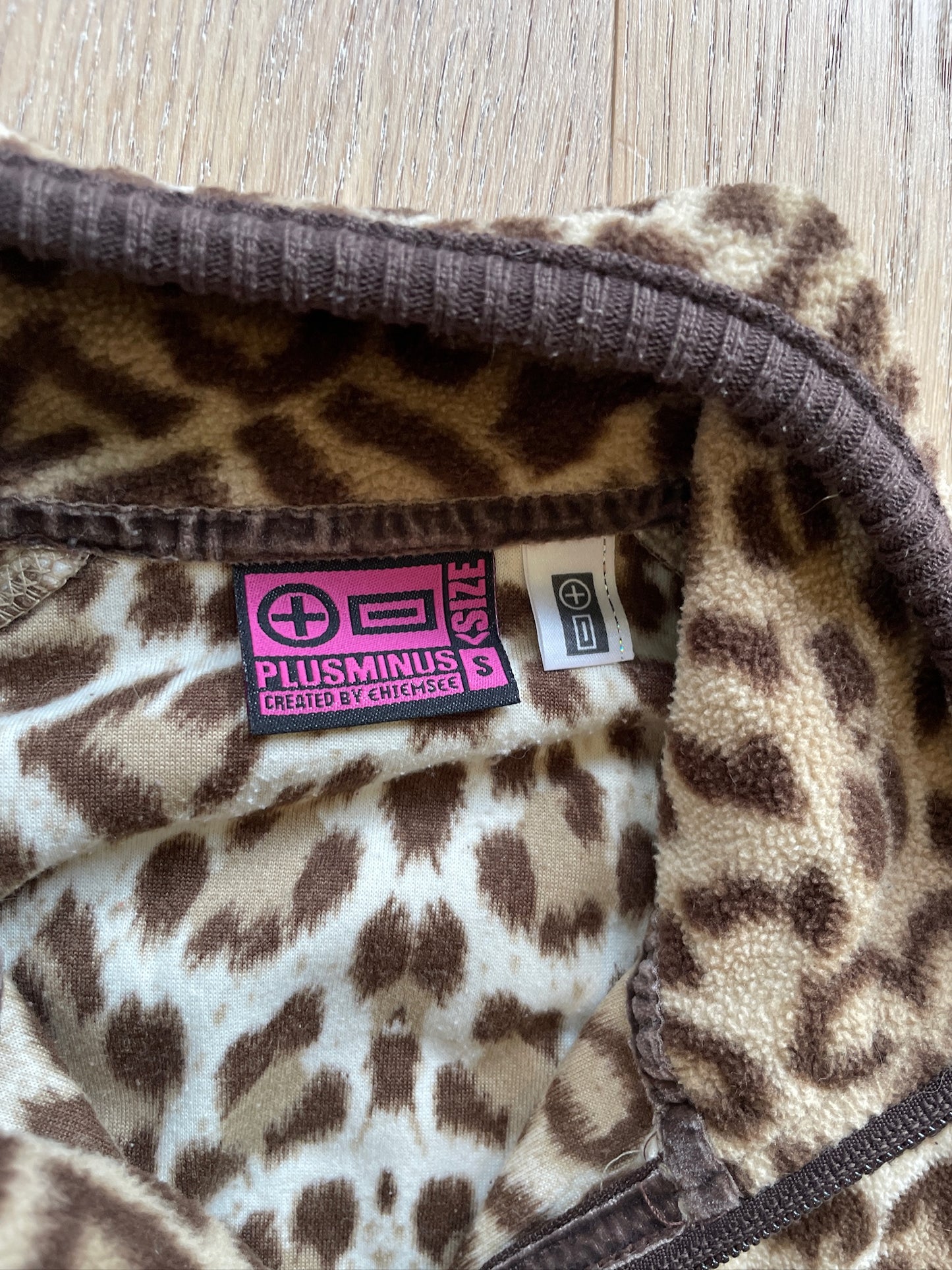 Vintage Leopard Fleece Jacket