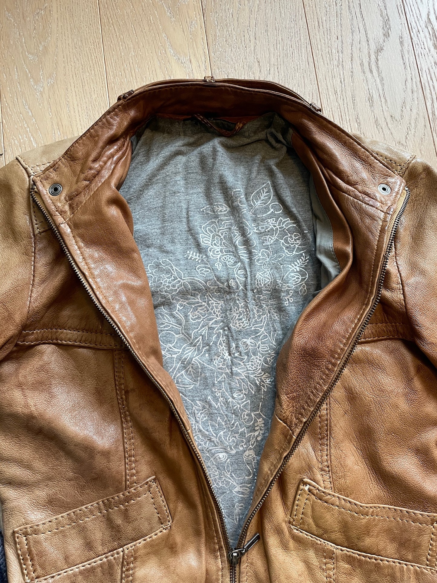 Vintage Biker Leather Jacket