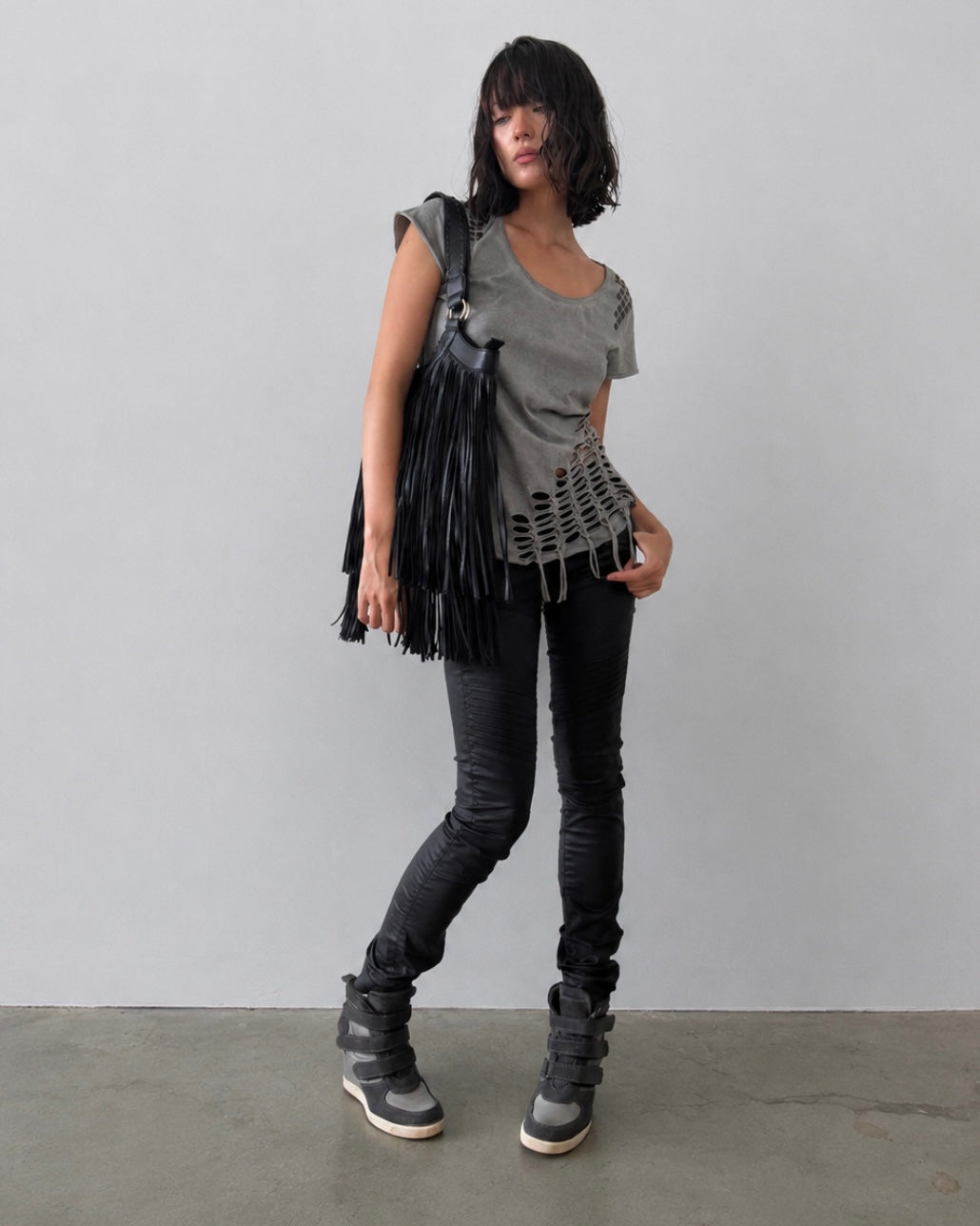 Vintage Fringe Bag