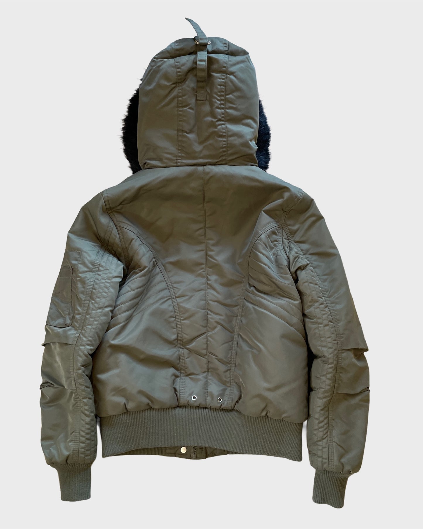 Vintage Fur Bomber Jacket