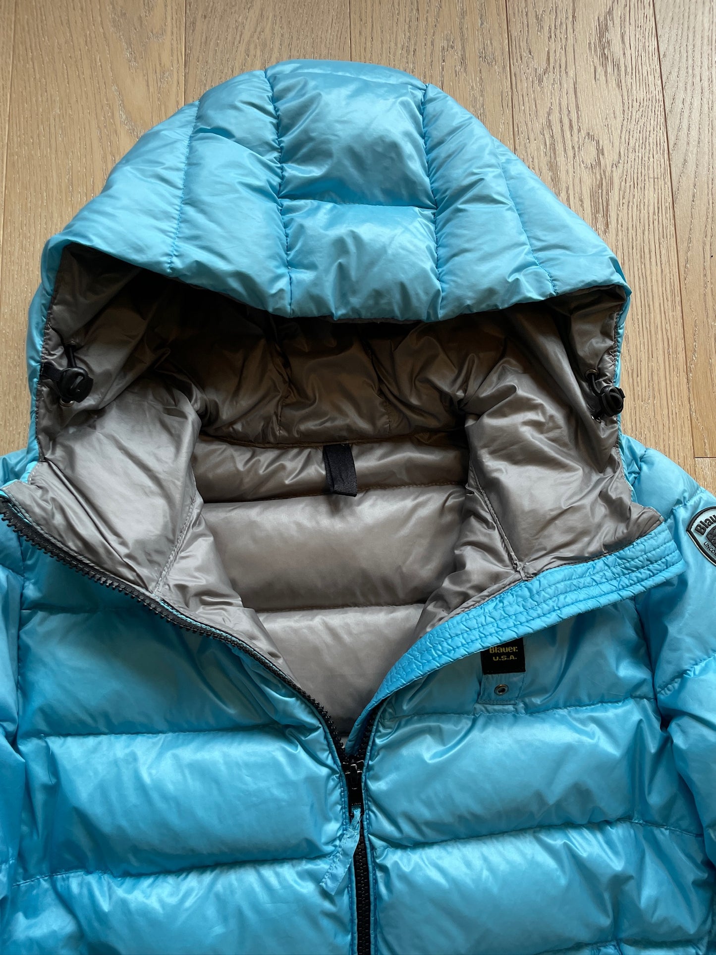 Vintage Blauer Puffer Jacket