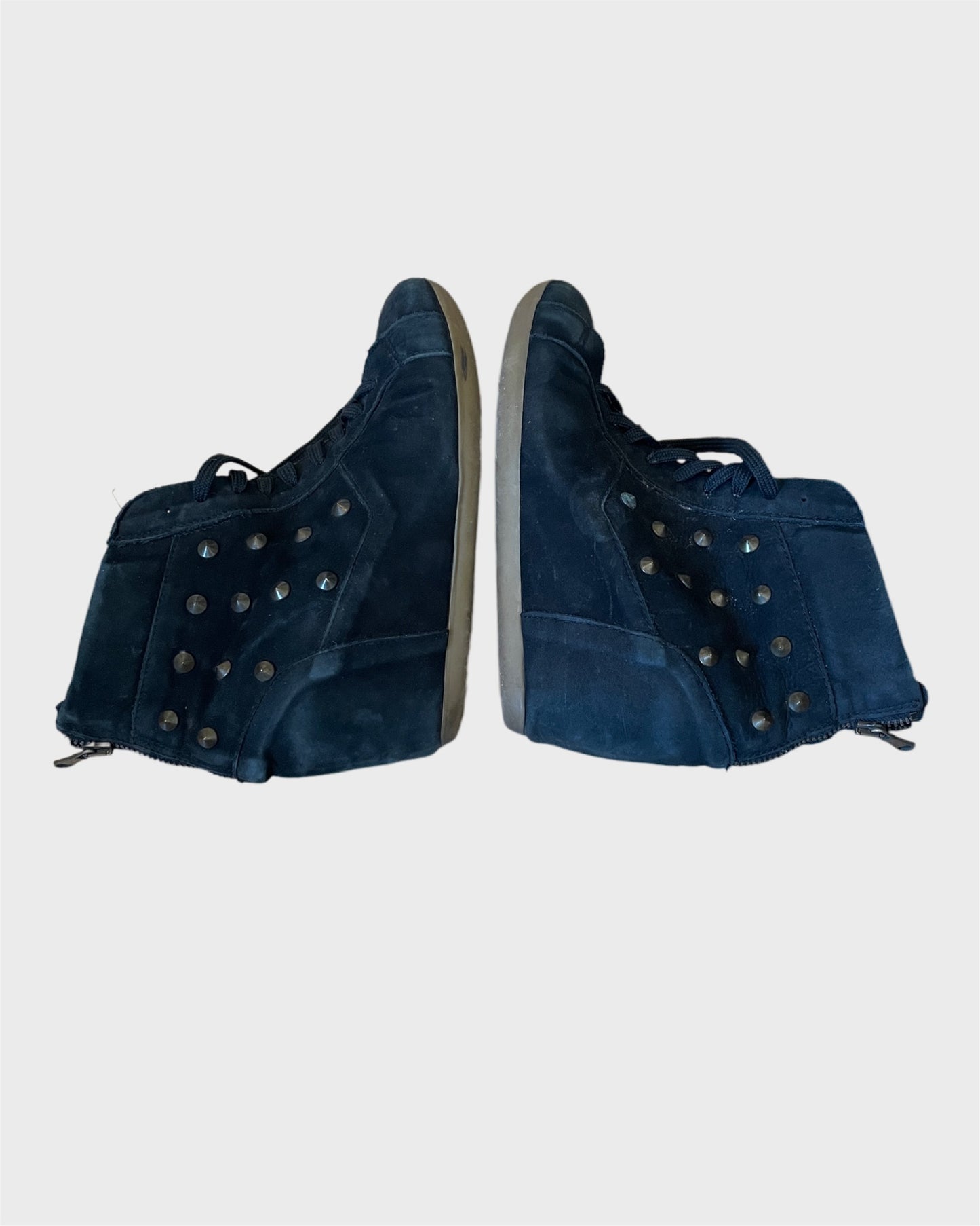 Vintage Studded Wedge Sneaker