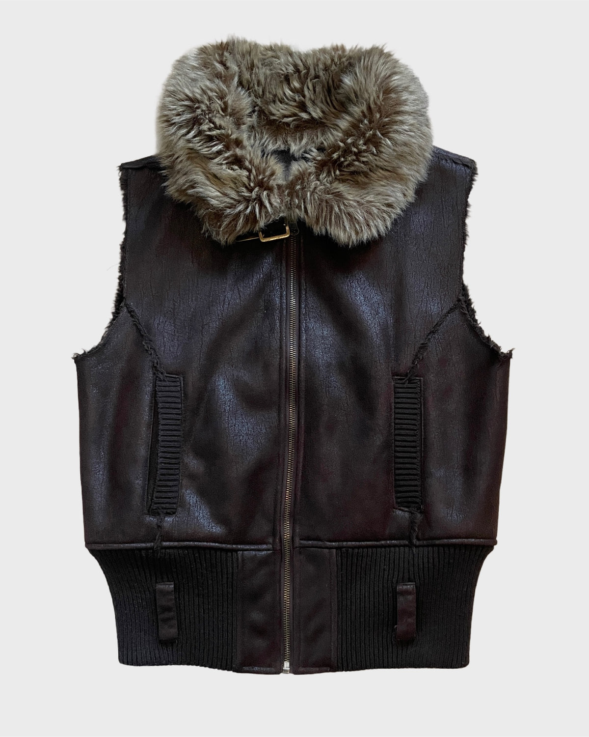 Fur Leather Vest