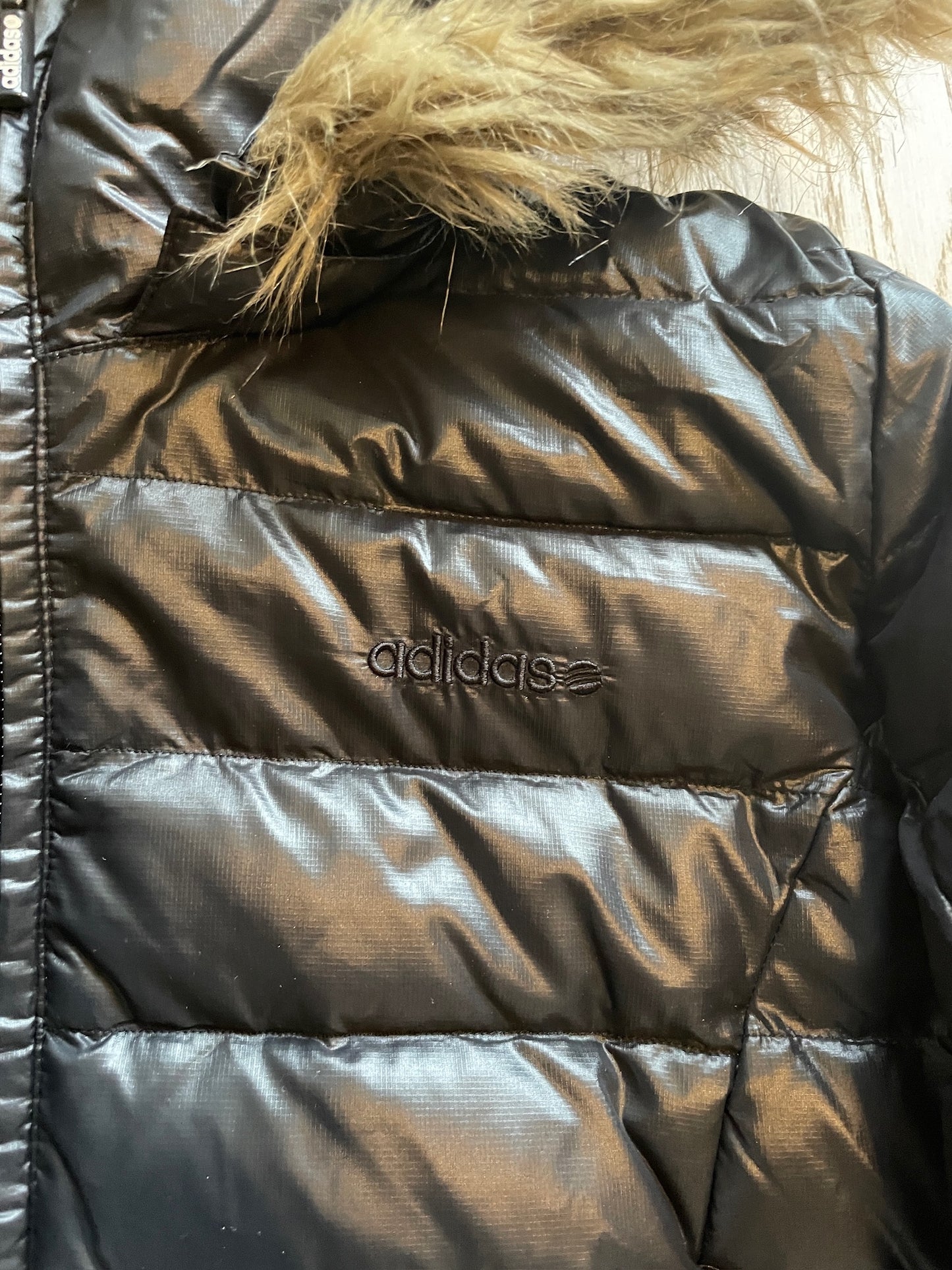 Vintage Adidas Fur Puffer Jacket