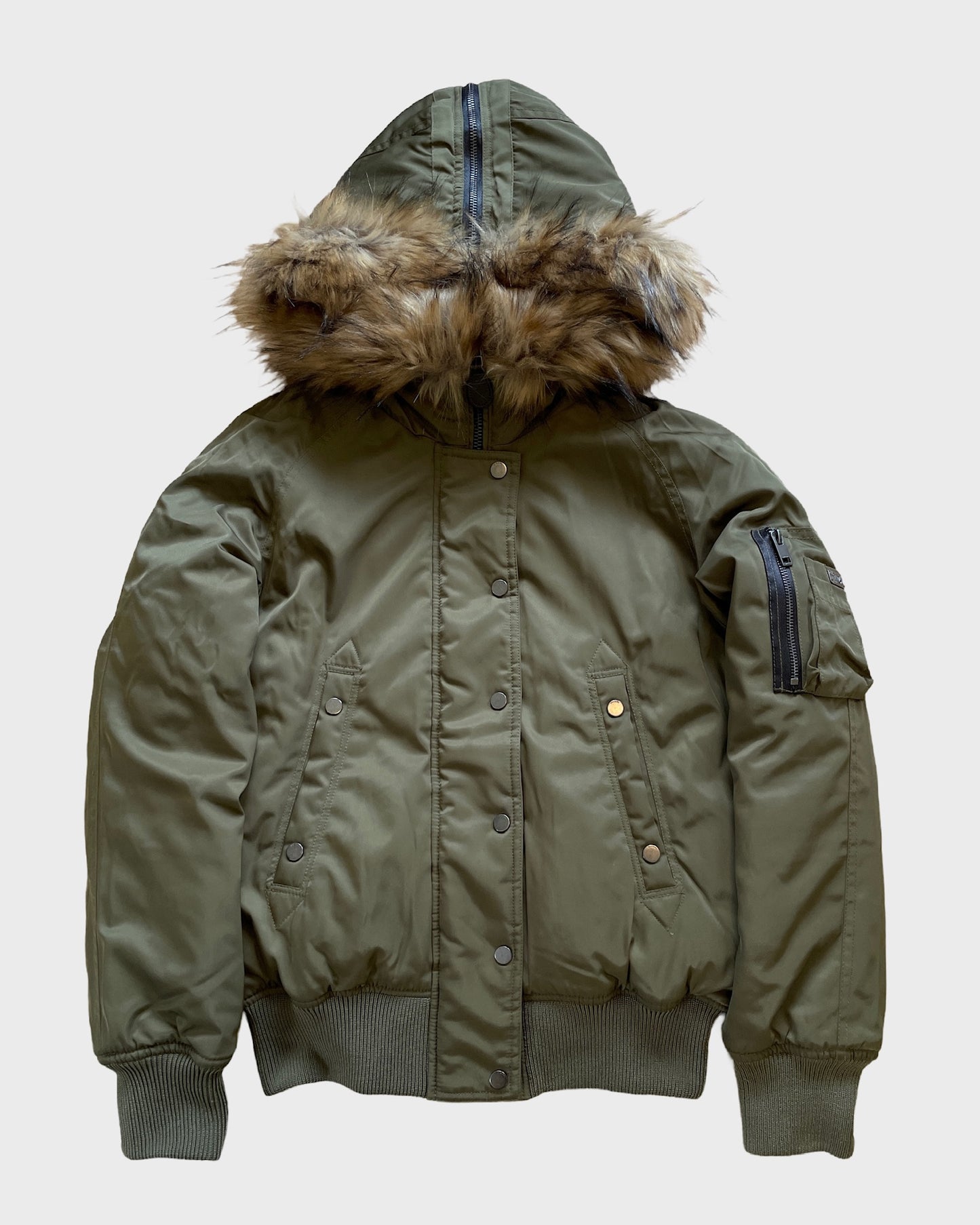 Vintage Diesel Fur Bomber Jacket