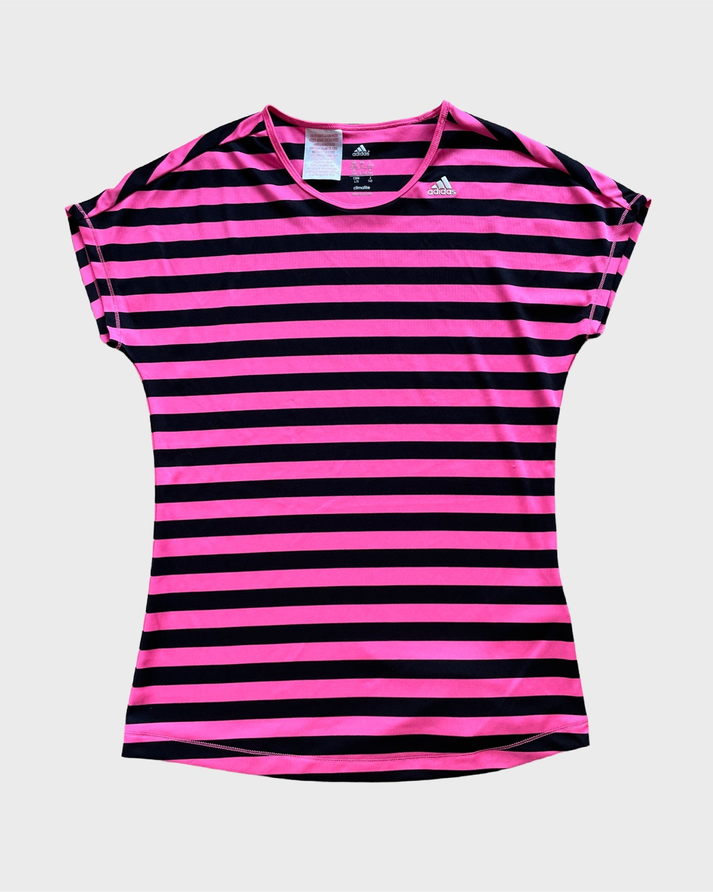 Vintage Striped Adidas T-Shirt