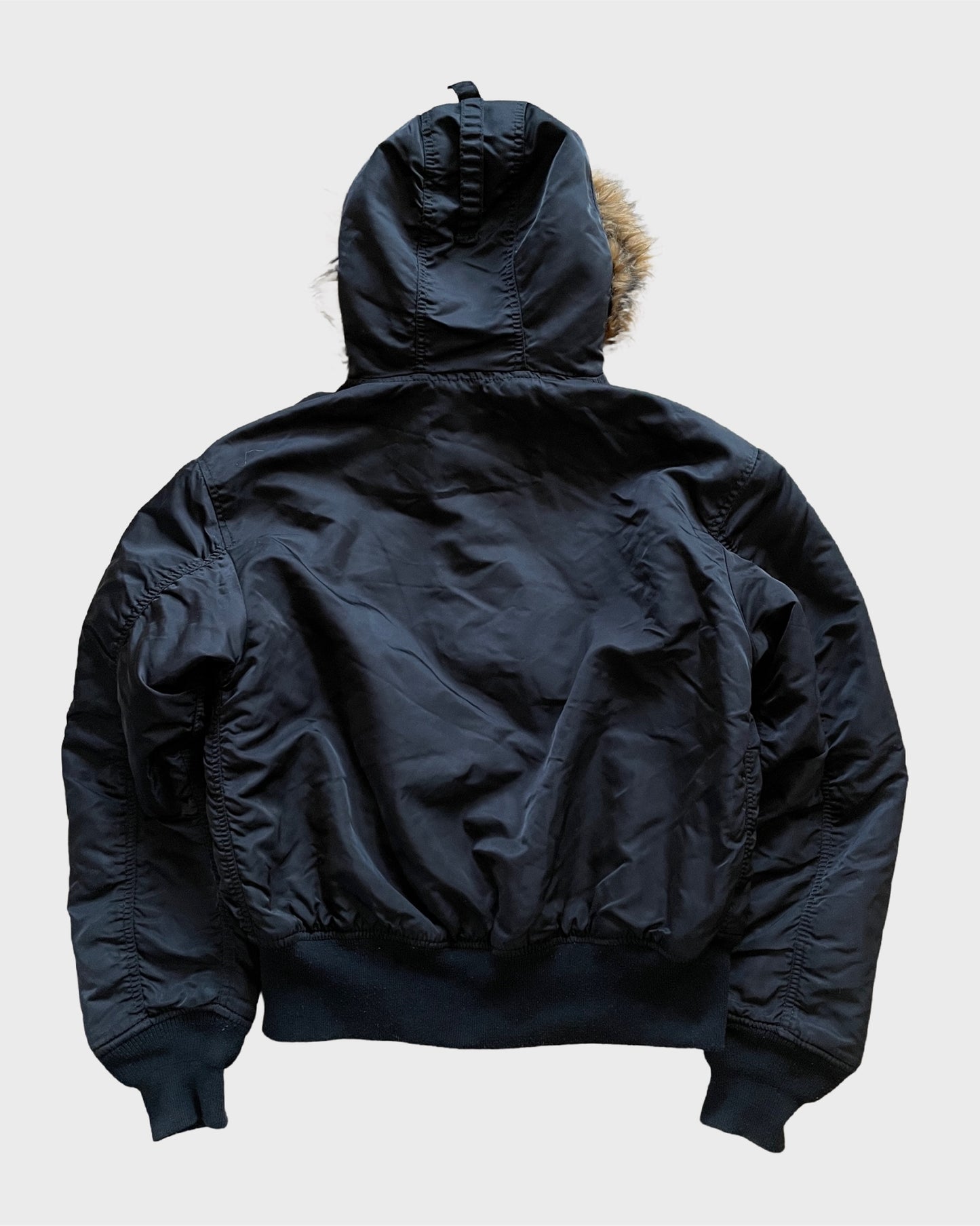 Vintage Alpha Industries Fur Bomber Jacket