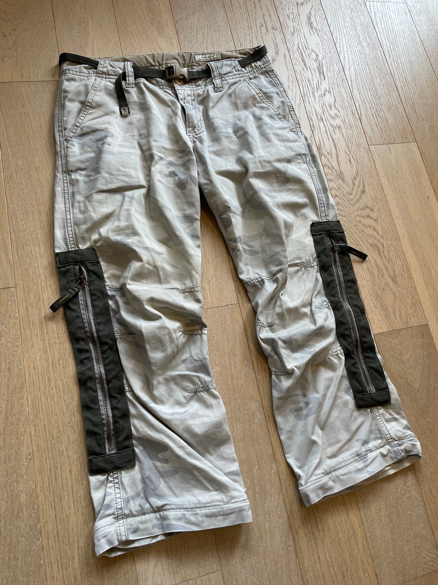 Vintage Military Camouflage Capri Pants
