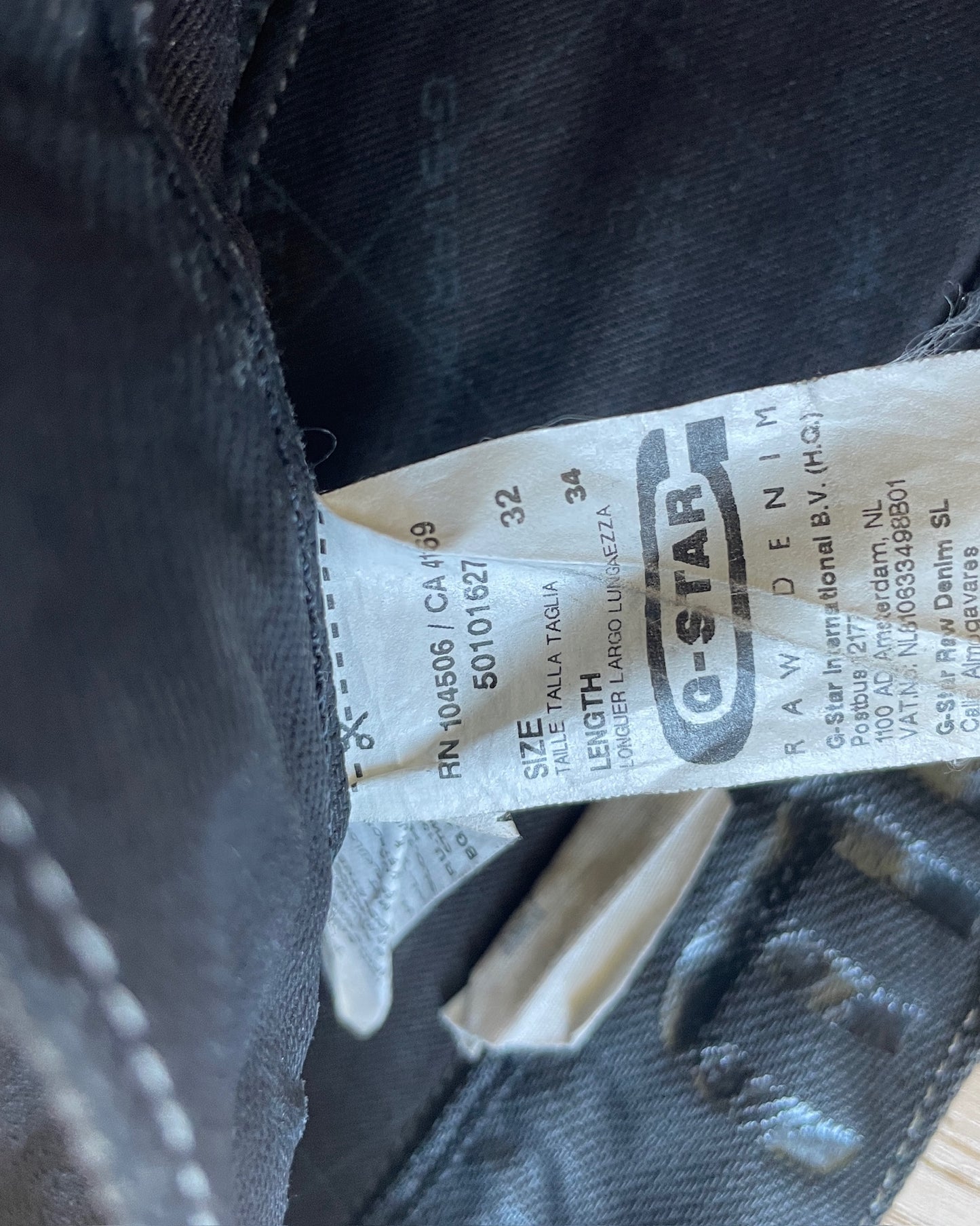 Vintage G-Star RAW Denim Jeans with Zipper Details