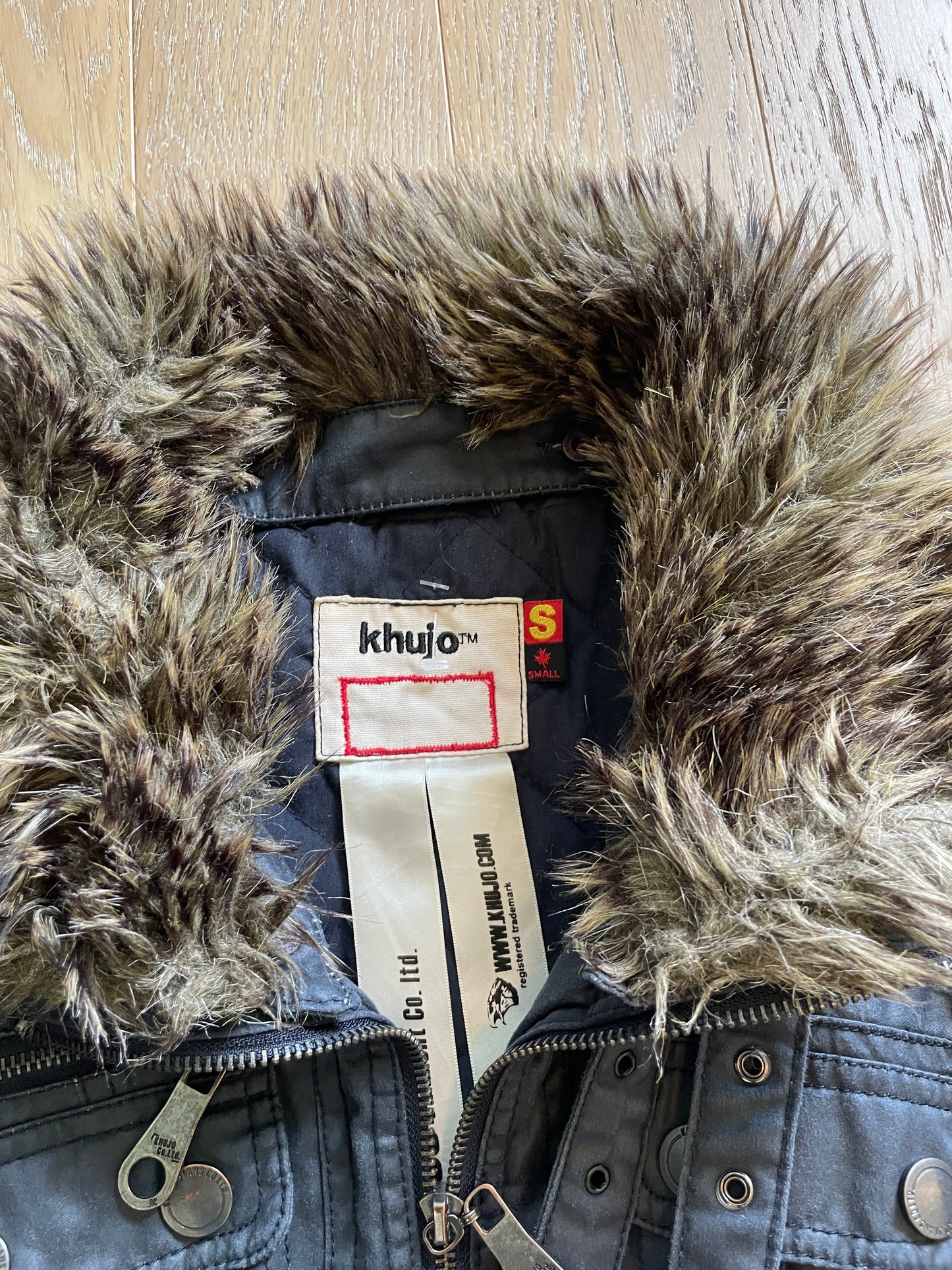 Vintage Military Khujo Fur Jacket