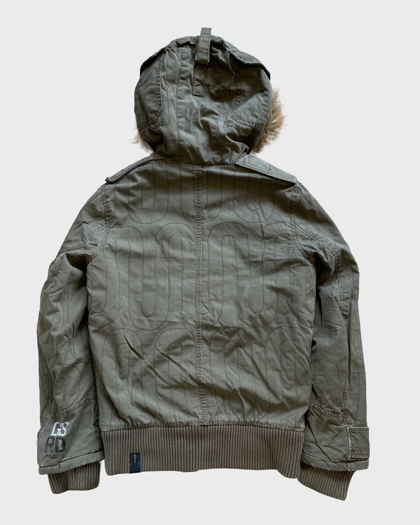 Vintage G-Star RAW Military Fur Jacket
