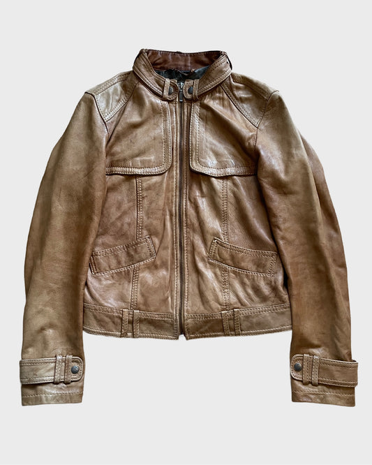 Vintage Biker Leather Jacket