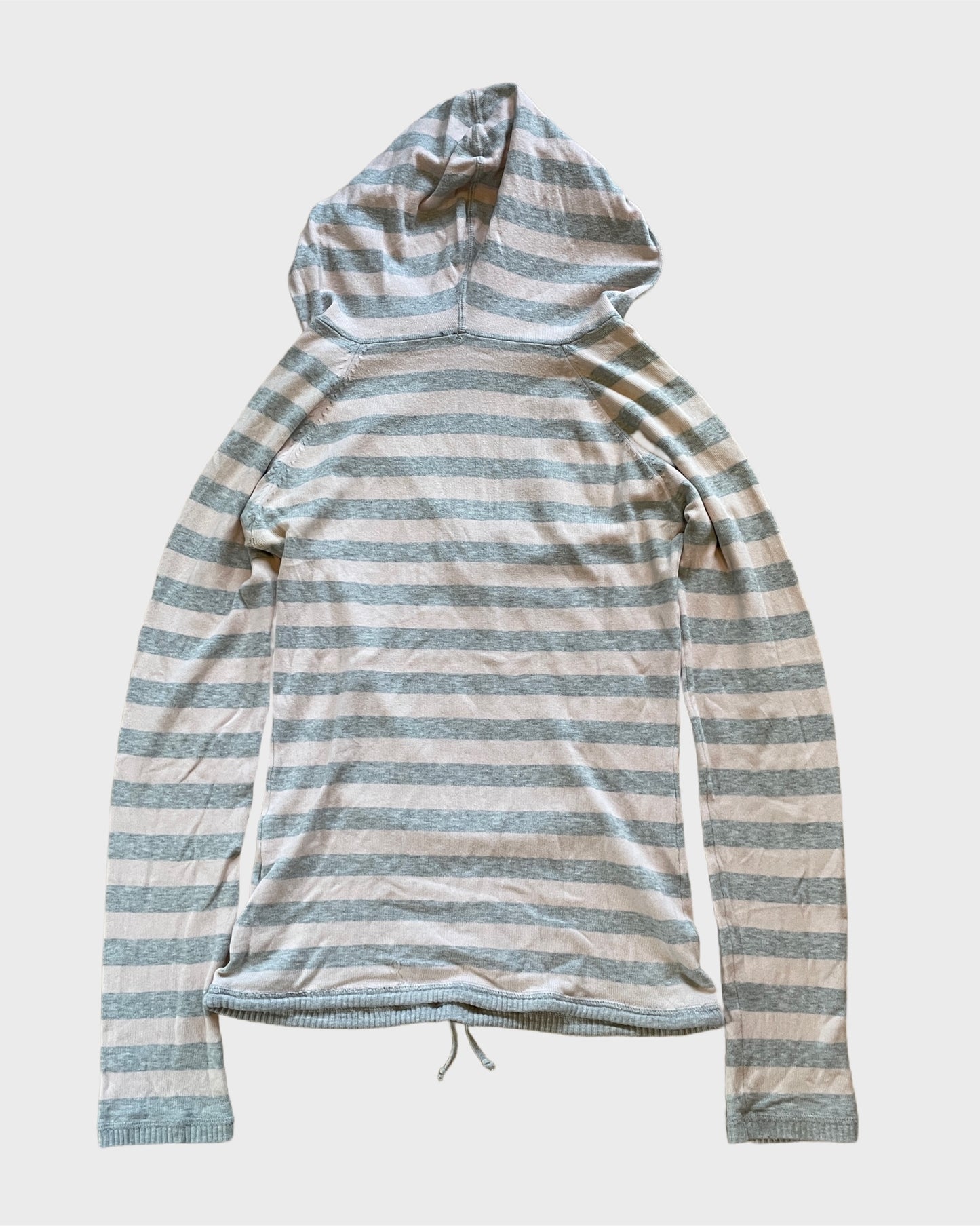 Vintage Striped Knit Hoodie