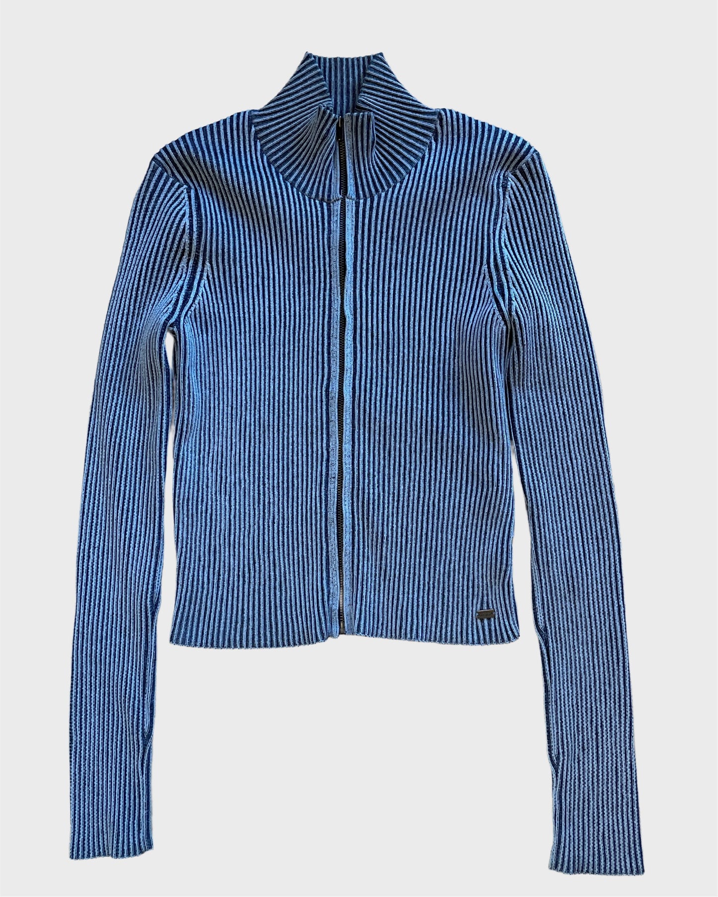 Vintage Knit Zip Jacket