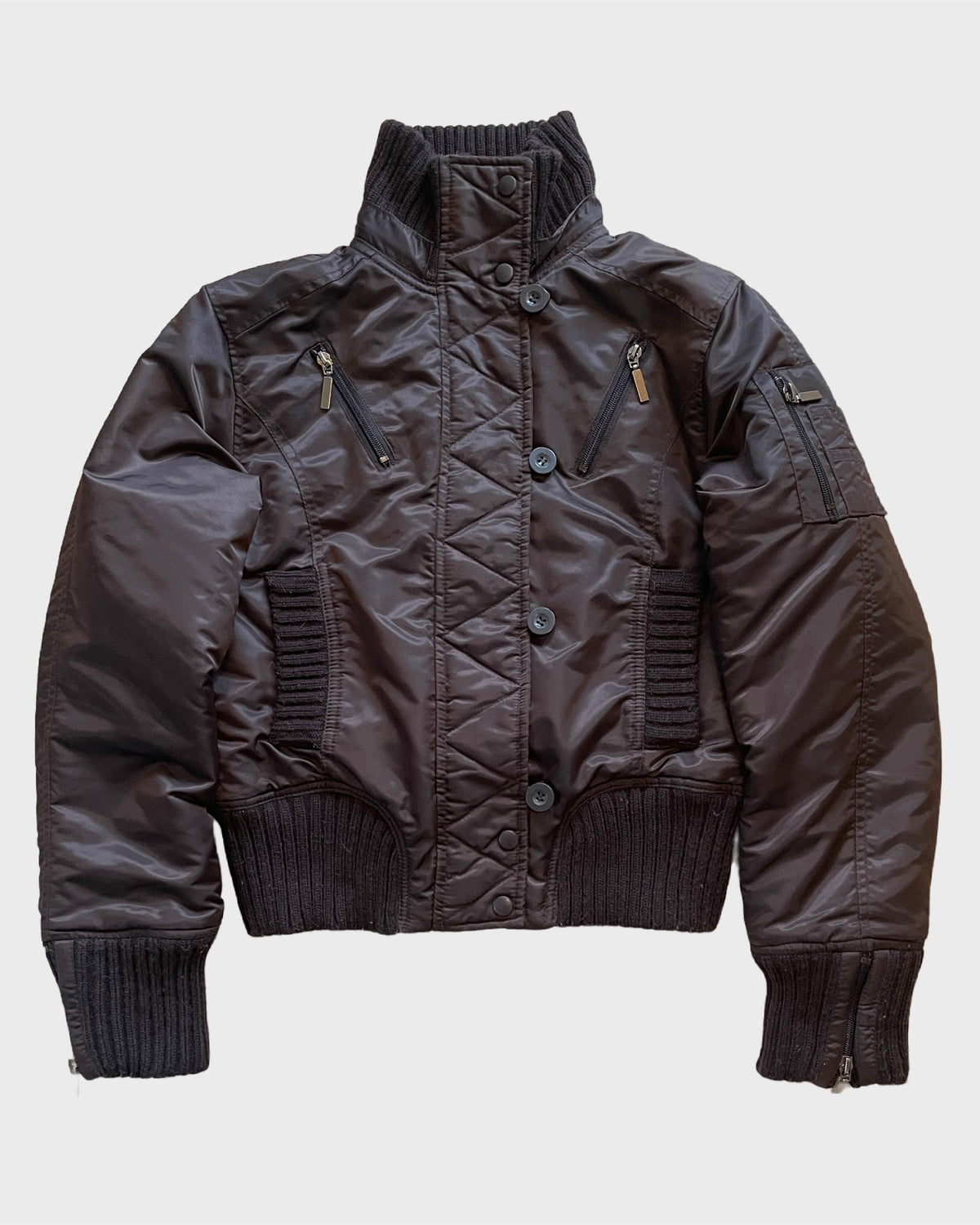 Cropped Bomber Jacket