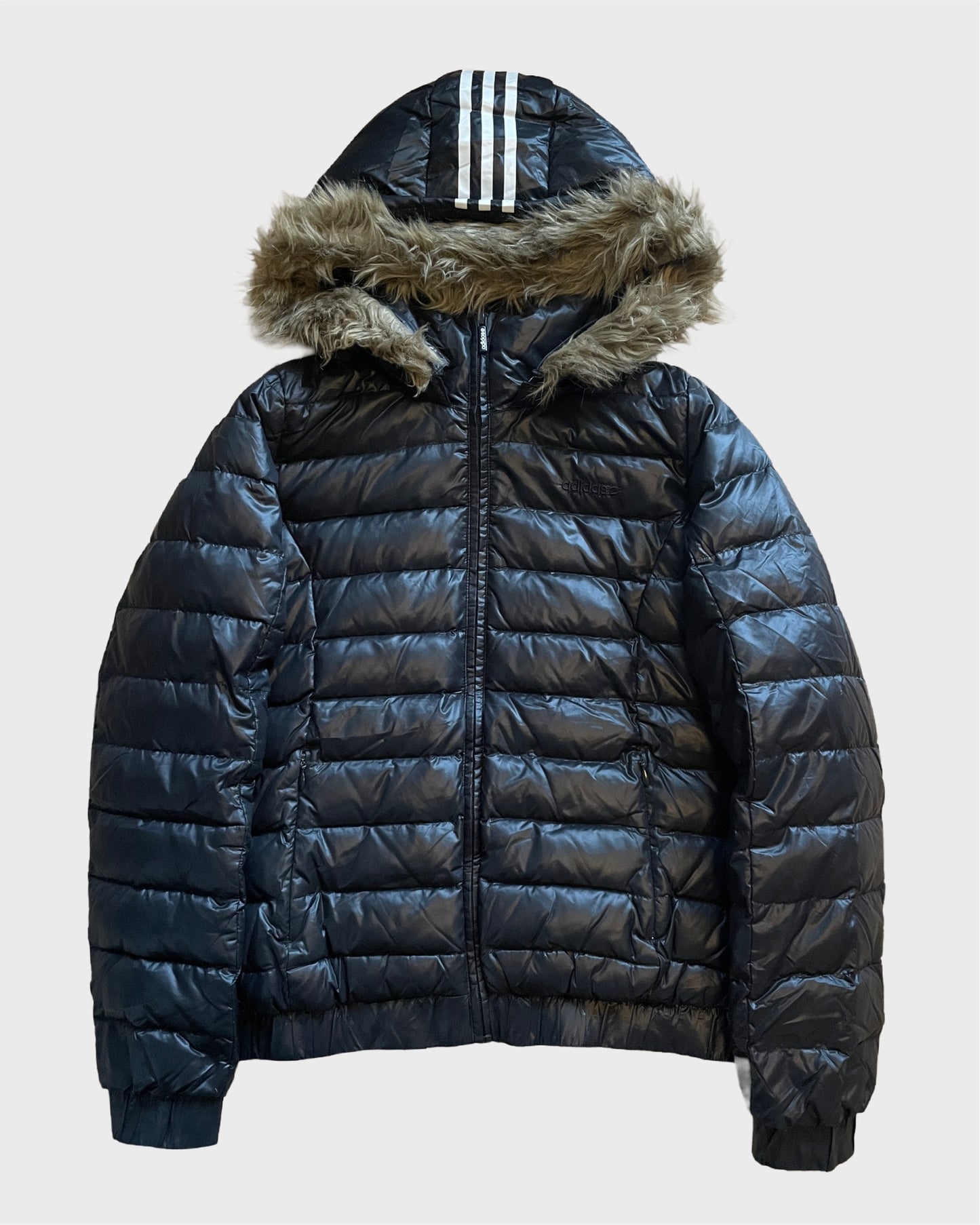 Vintage Adidas Fur Puffer Jacket