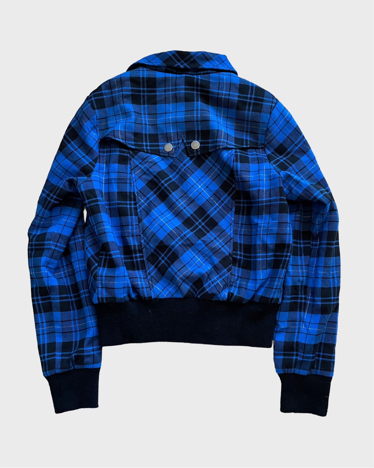 Vintage Plaid Jacket with attachable Hood