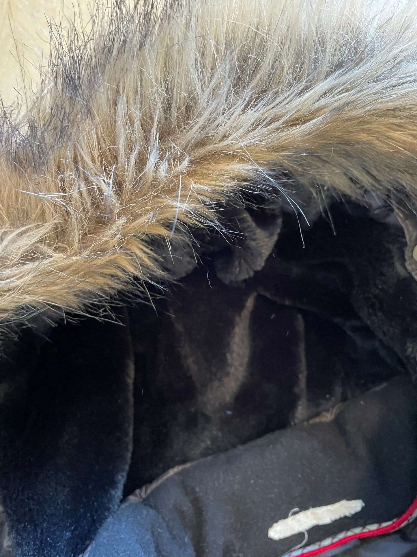 Vintage Polo Ralph Lauren Fur Puffer Jacket