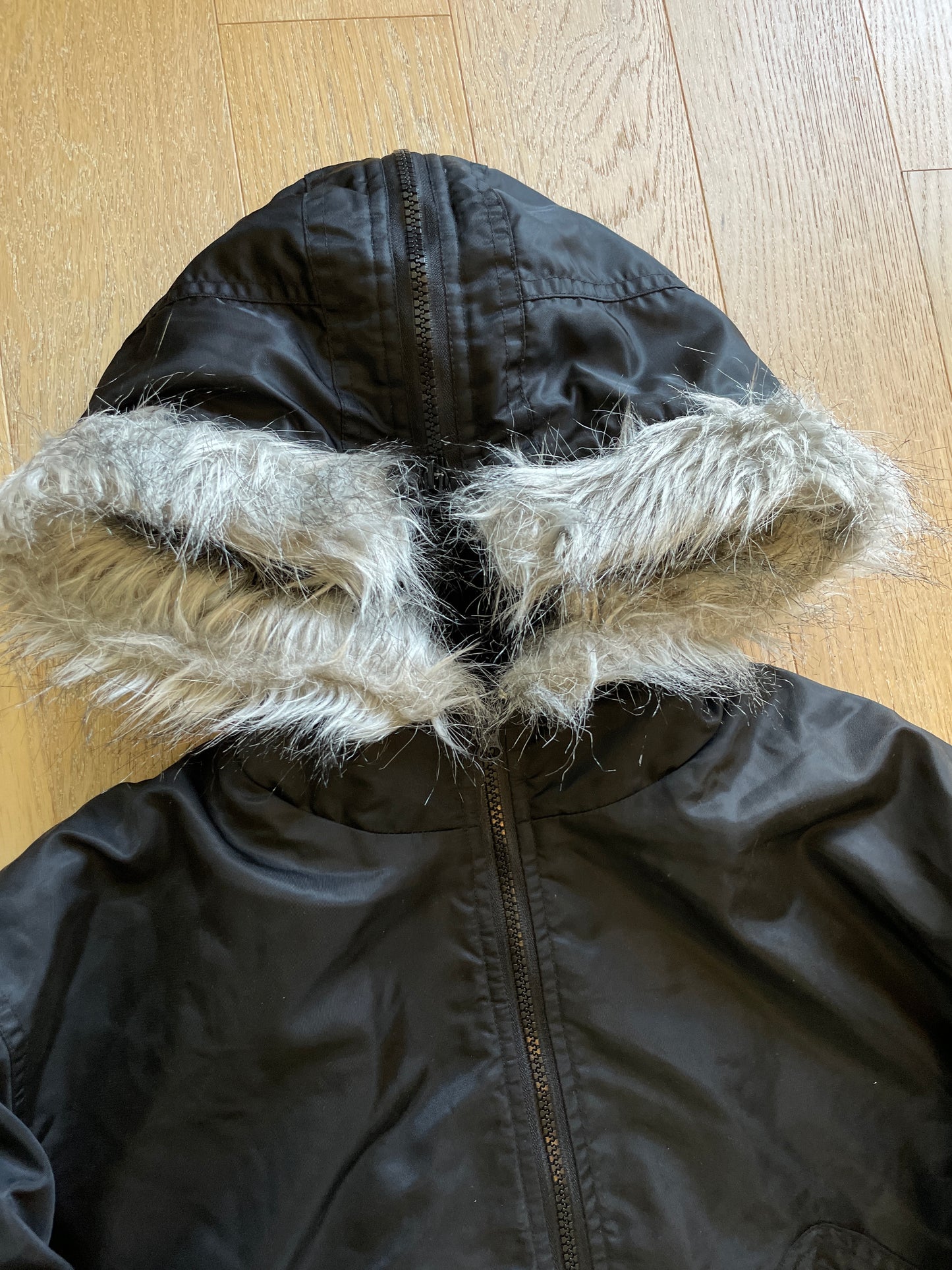 Vintage Fur Bomber Jacket