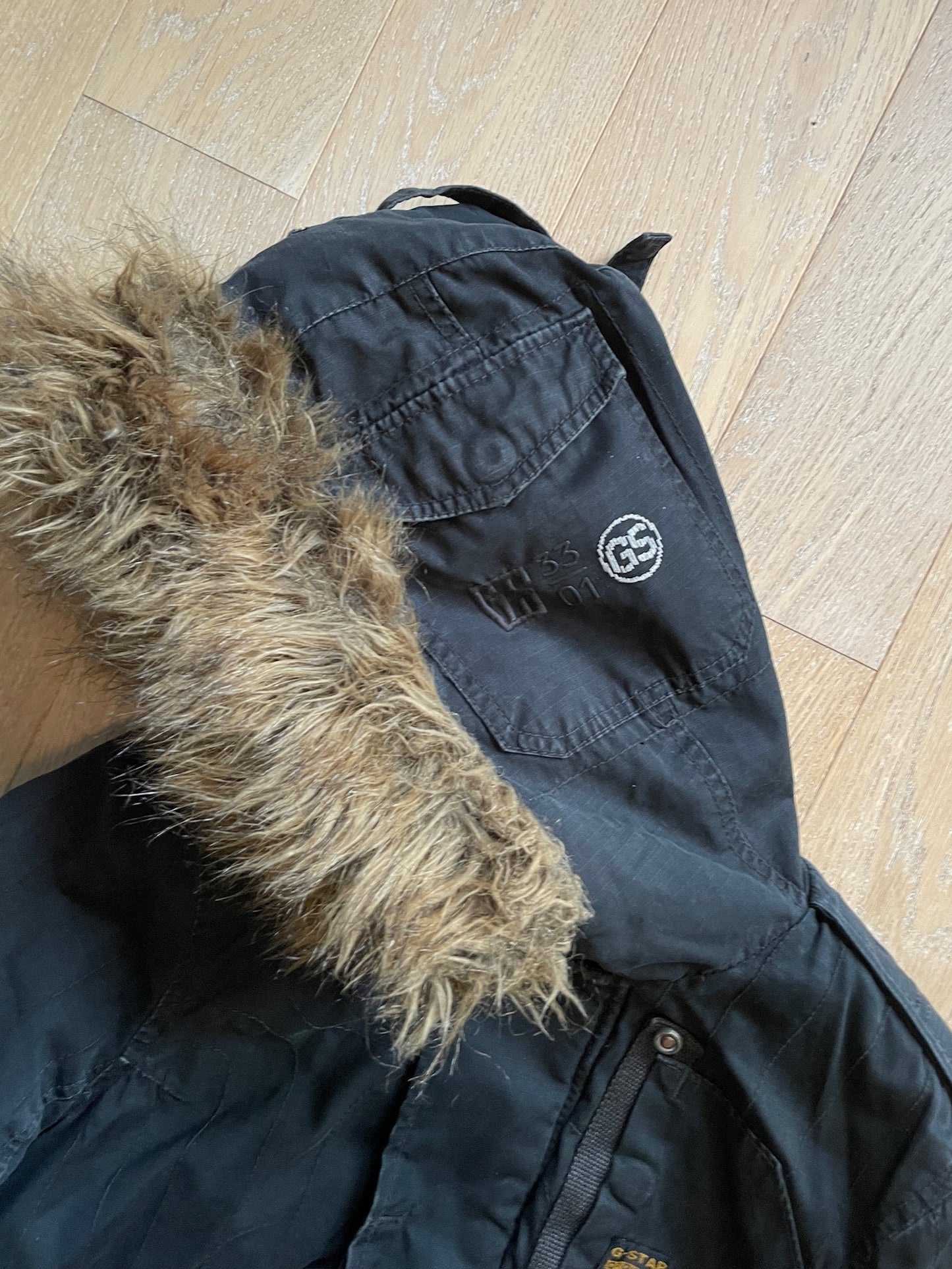 Vintage Military G-Star RAW Fur Jacket