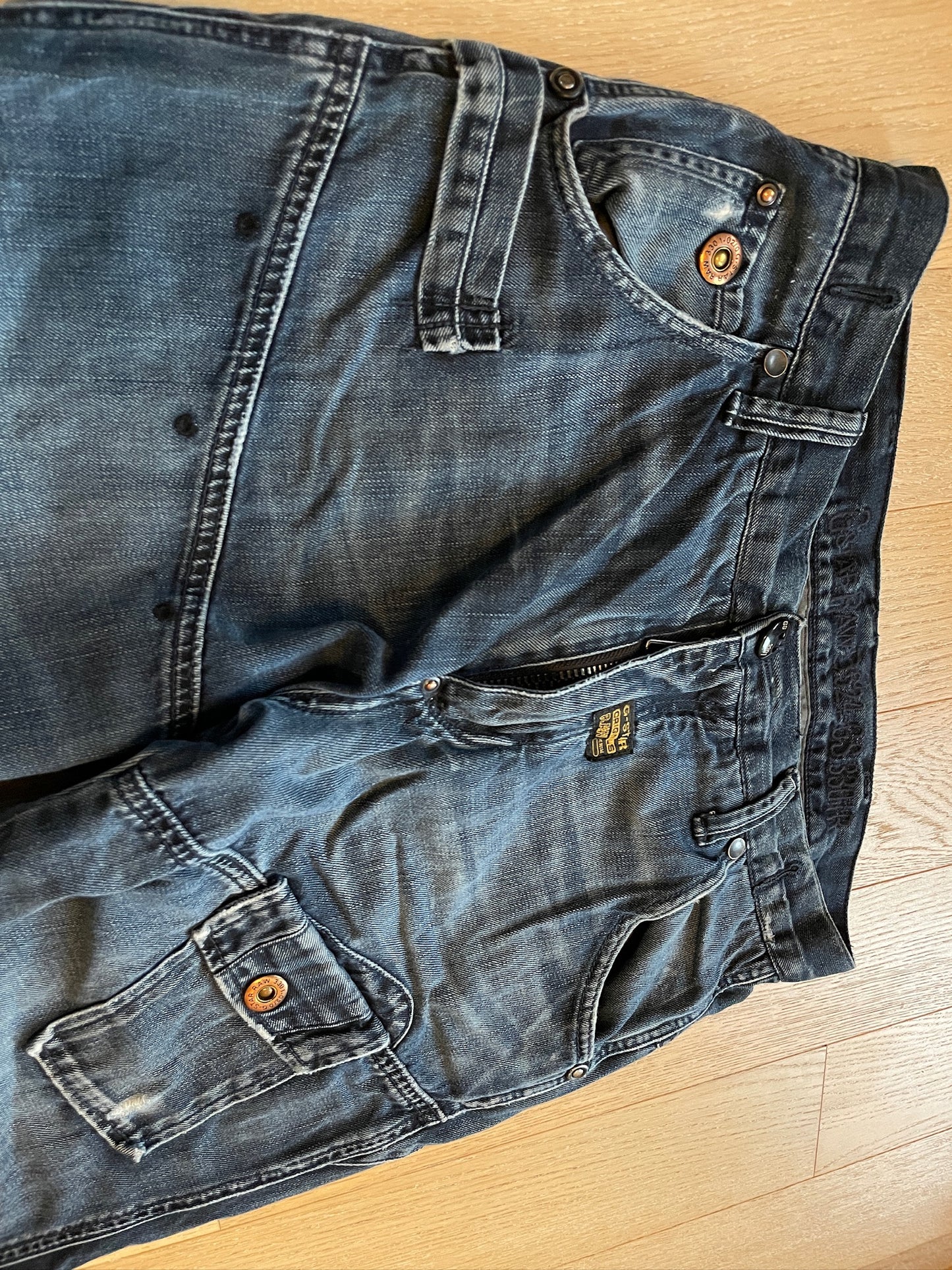 Vintage G-Star RAW Biker Denim Jeans