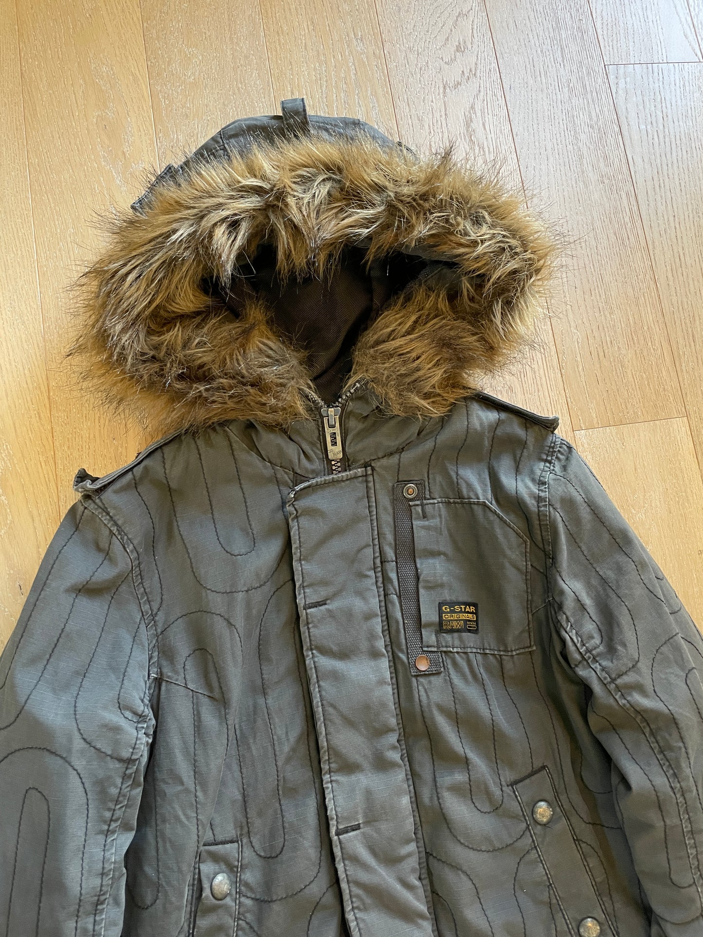 Vintage Military G-Star RAW Fur Jacket