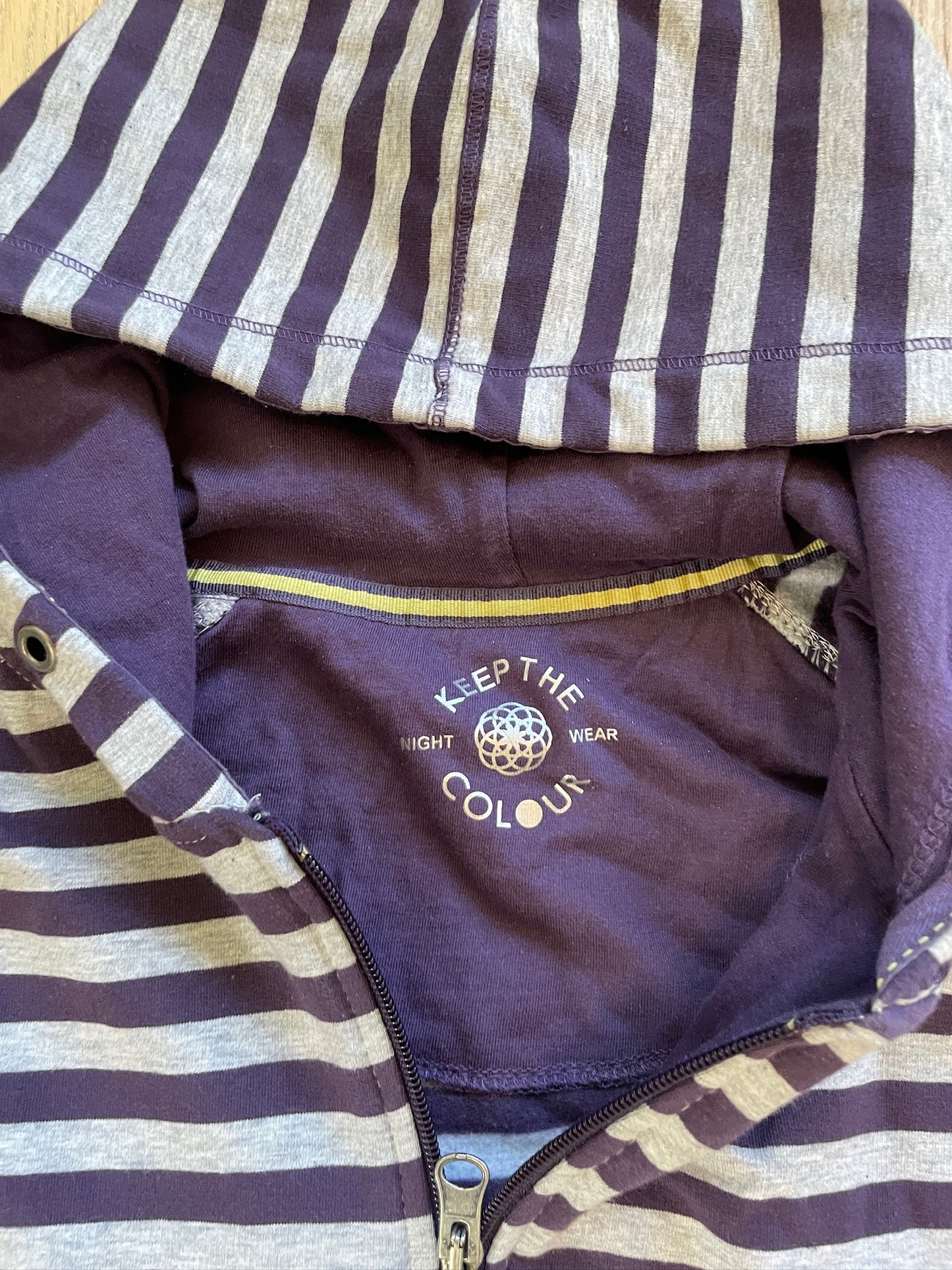 Vintage Striped Zip Hoodie