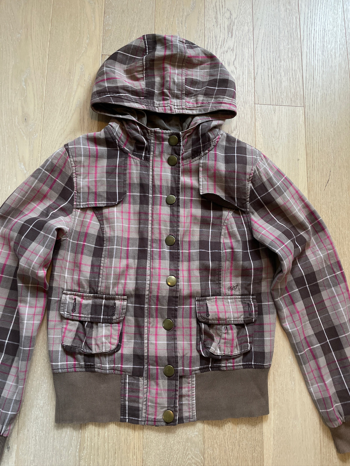 Plaid Hooded Jacket